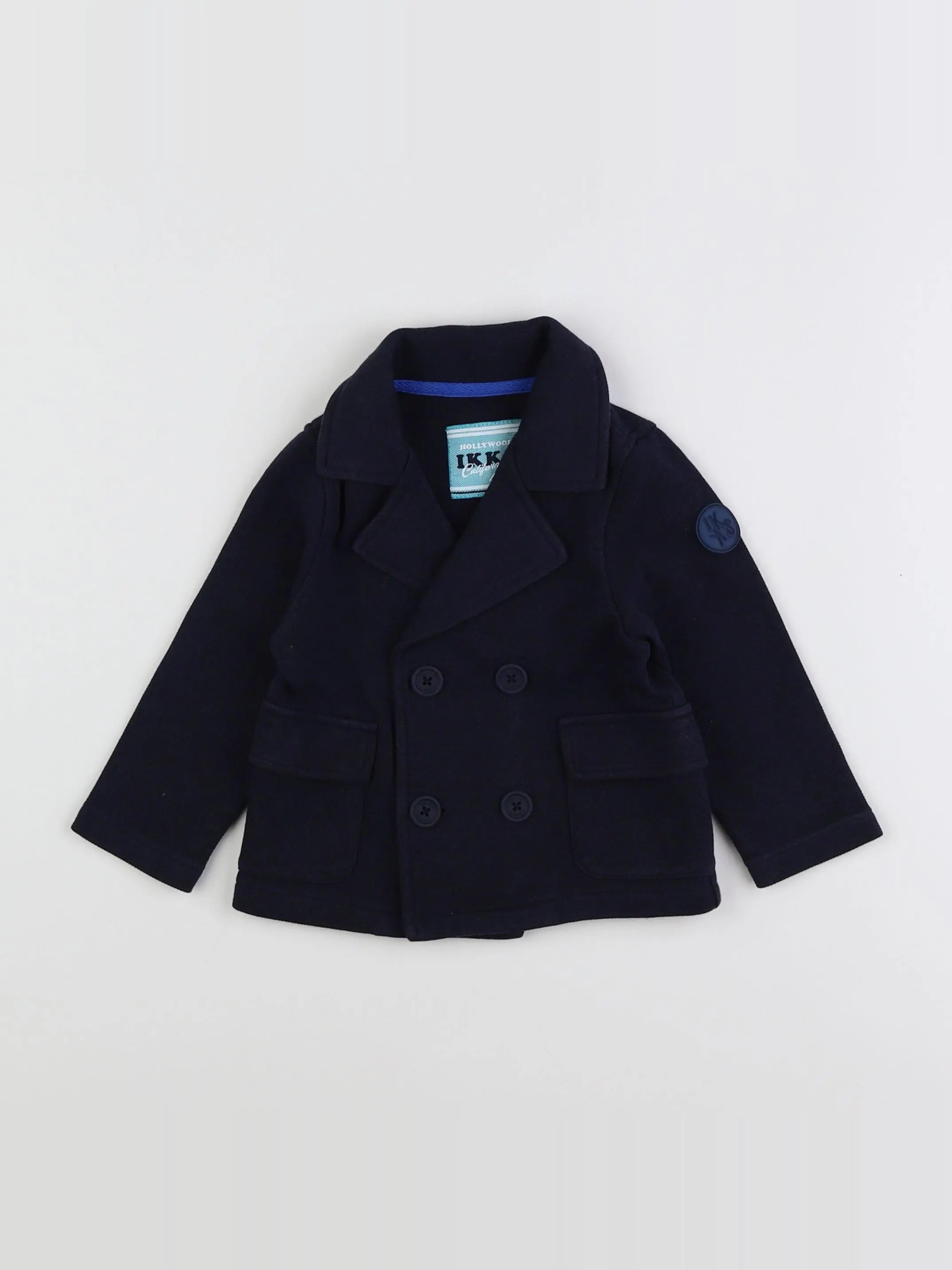 IKKS - veste imprimé au dos bleu - 18 mois