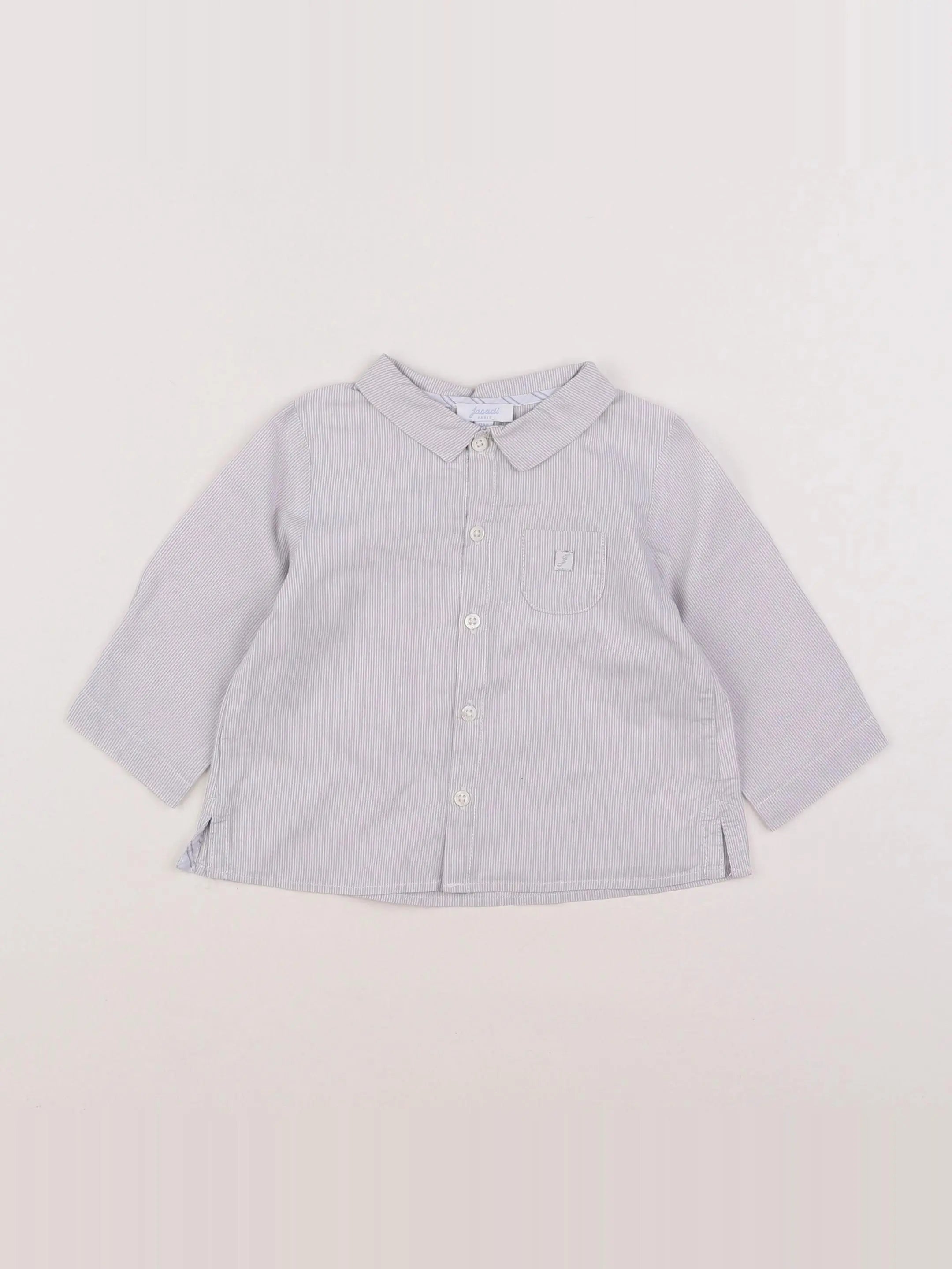 Jacadi - chemise blanc, beige - 6 mois