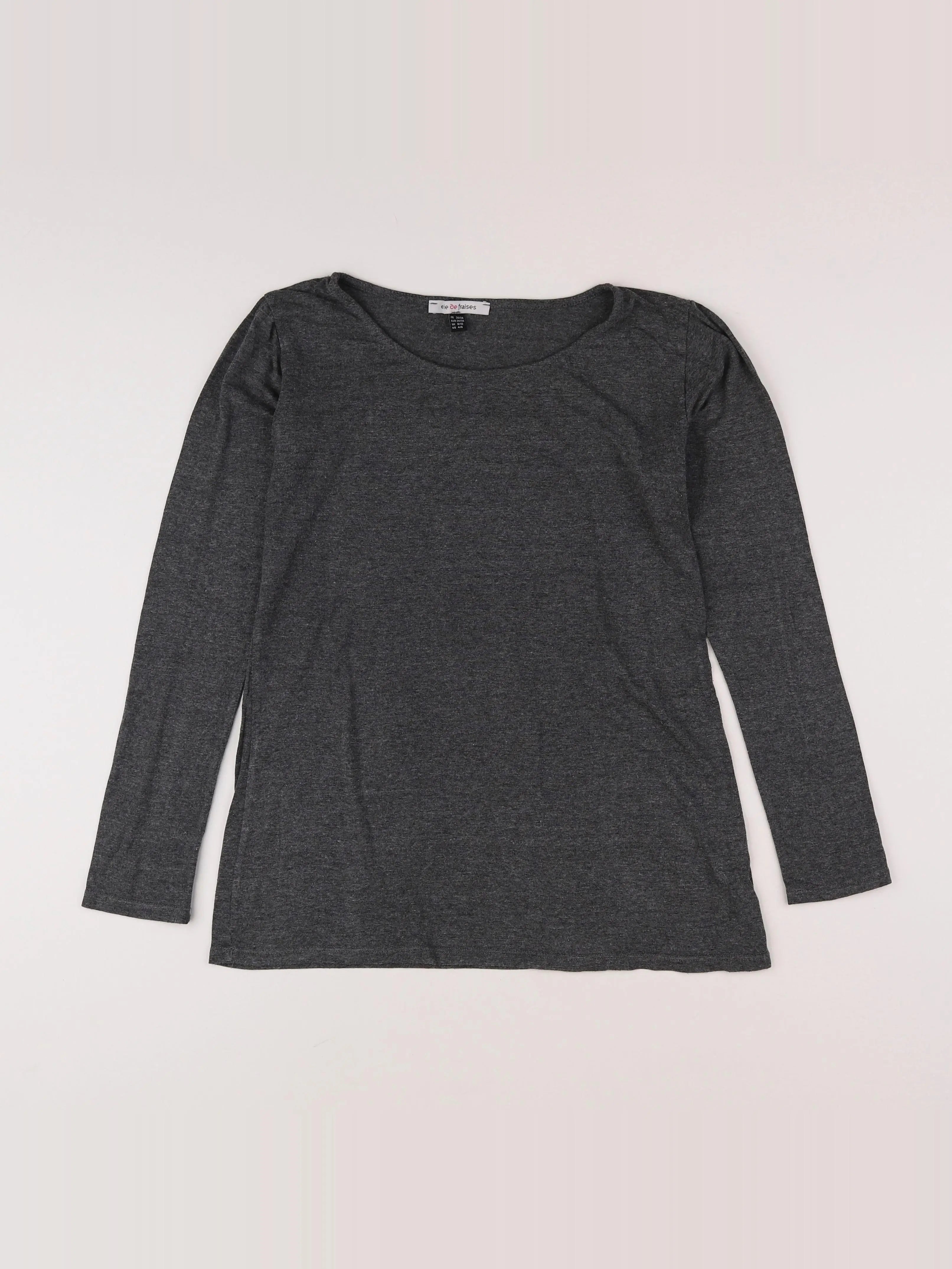 Envie de fraise - tee-shirt grossesse gris - 36 à 38