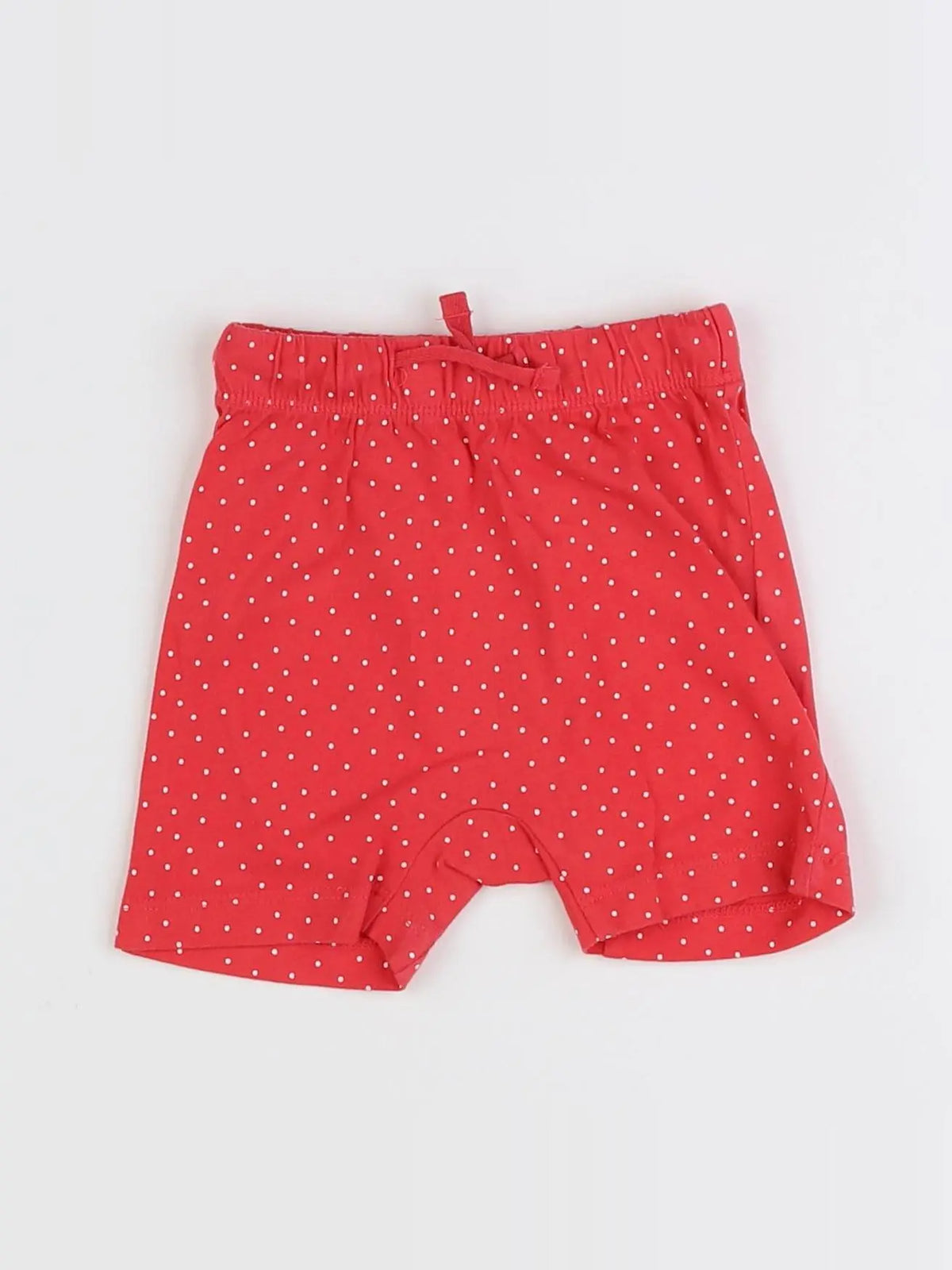 H&M - short rouge - 3/6 mois