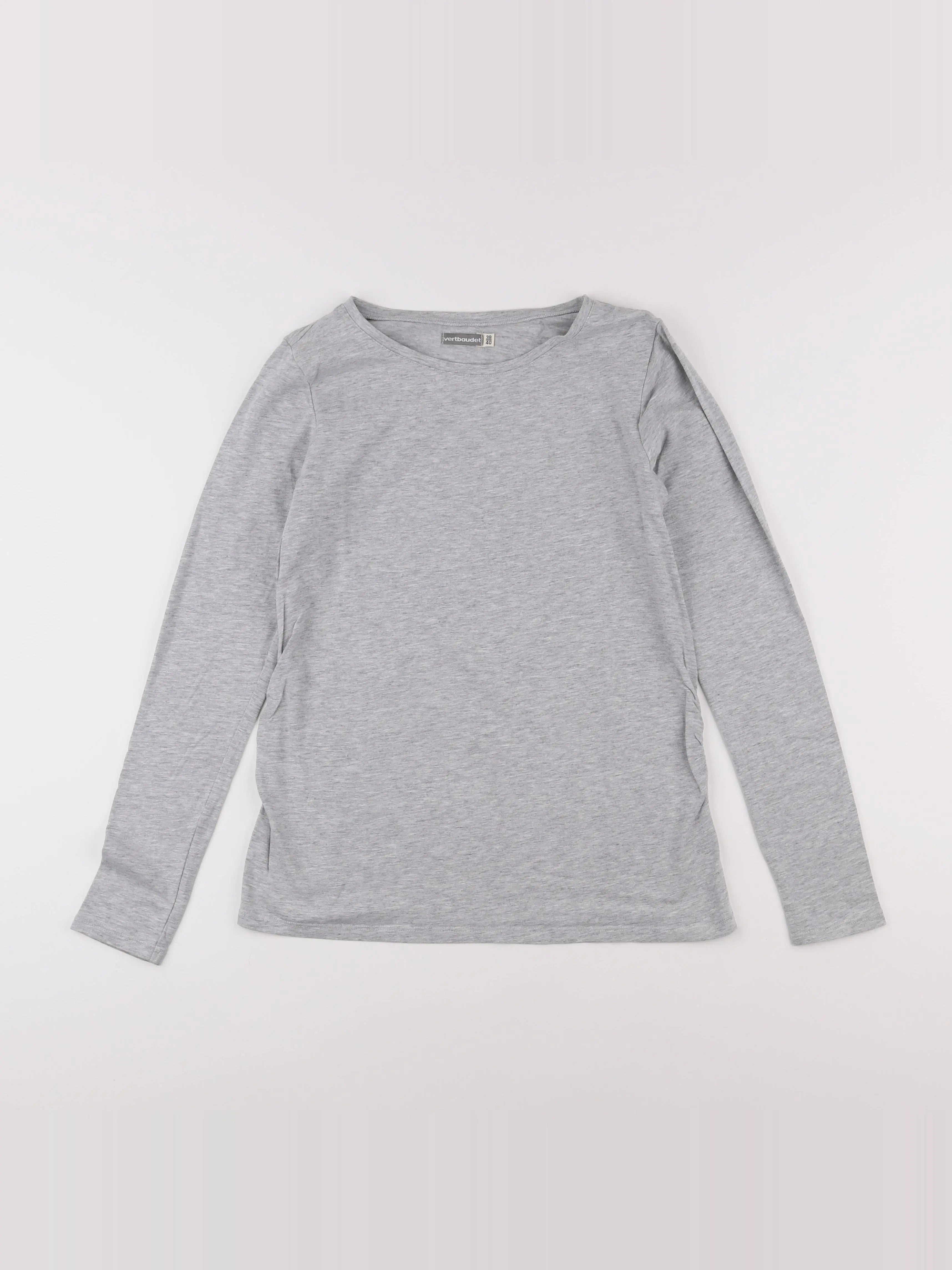 Vertbaudet - tee-shirt grossesse gris - 38 à 40