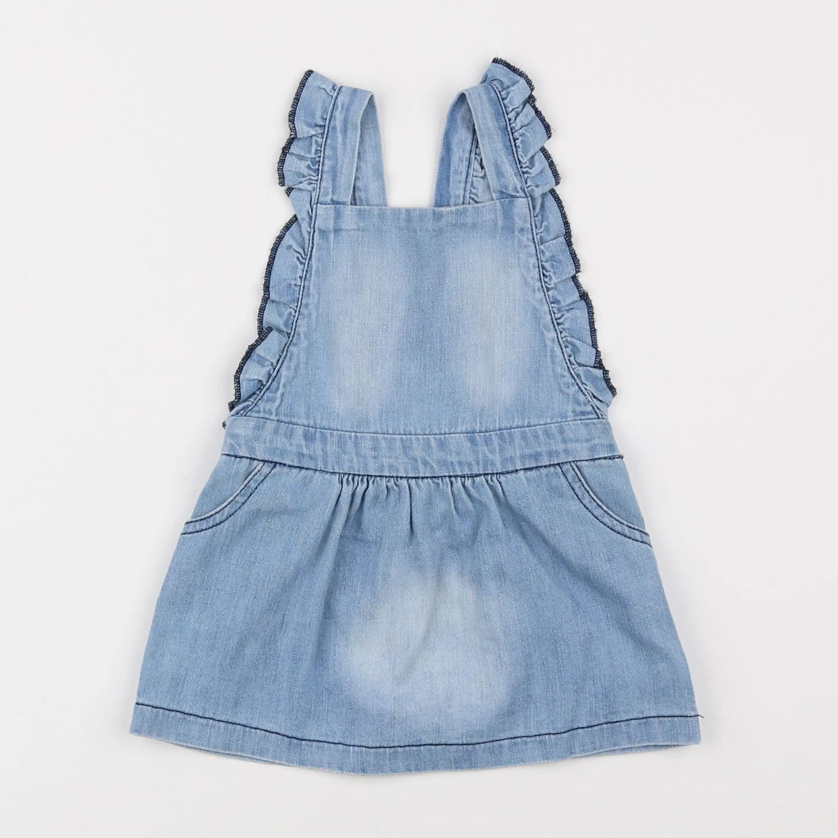 Vertbaudet - robe bleu - 12 mois