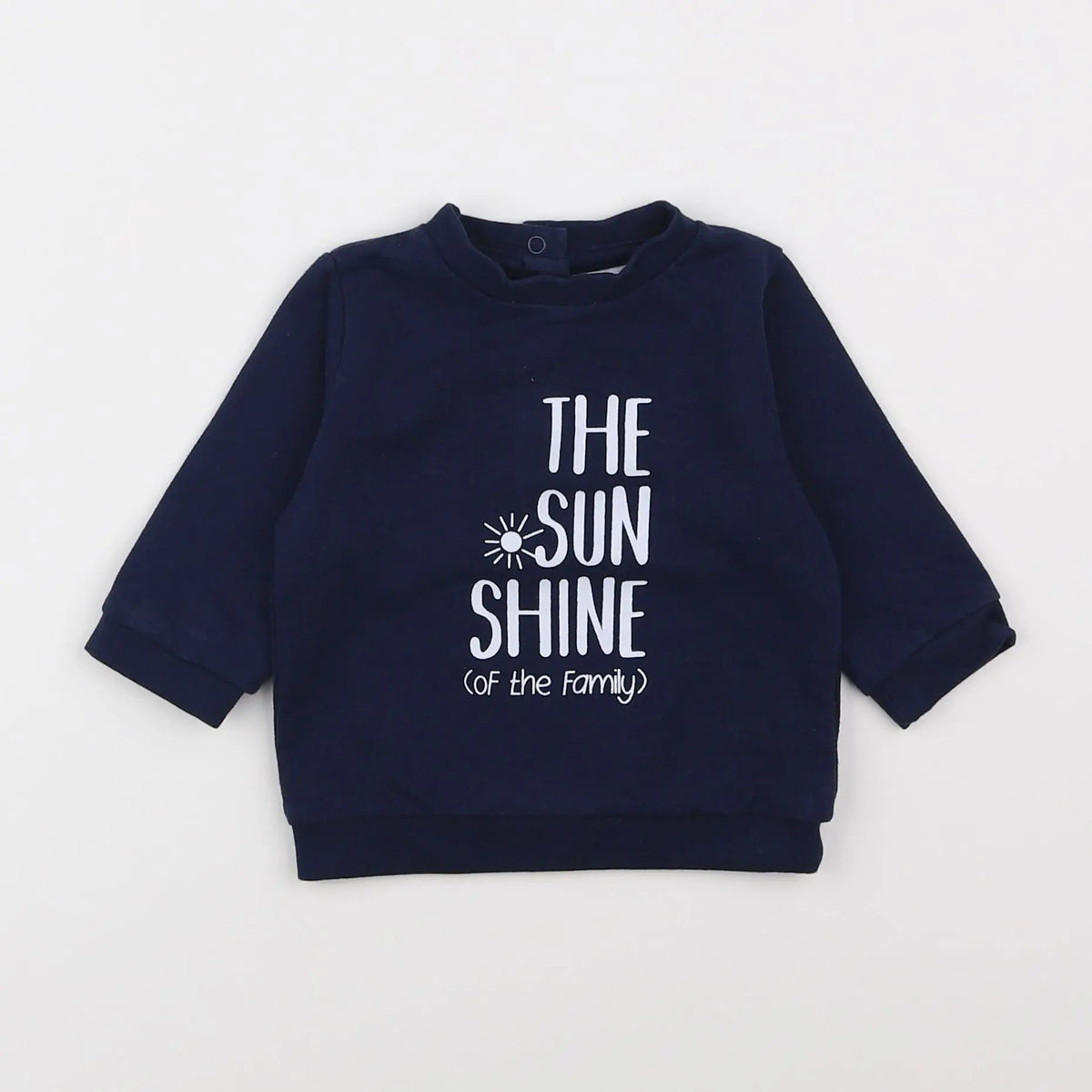 Vertbaudet - sweat bleu - 3 mois