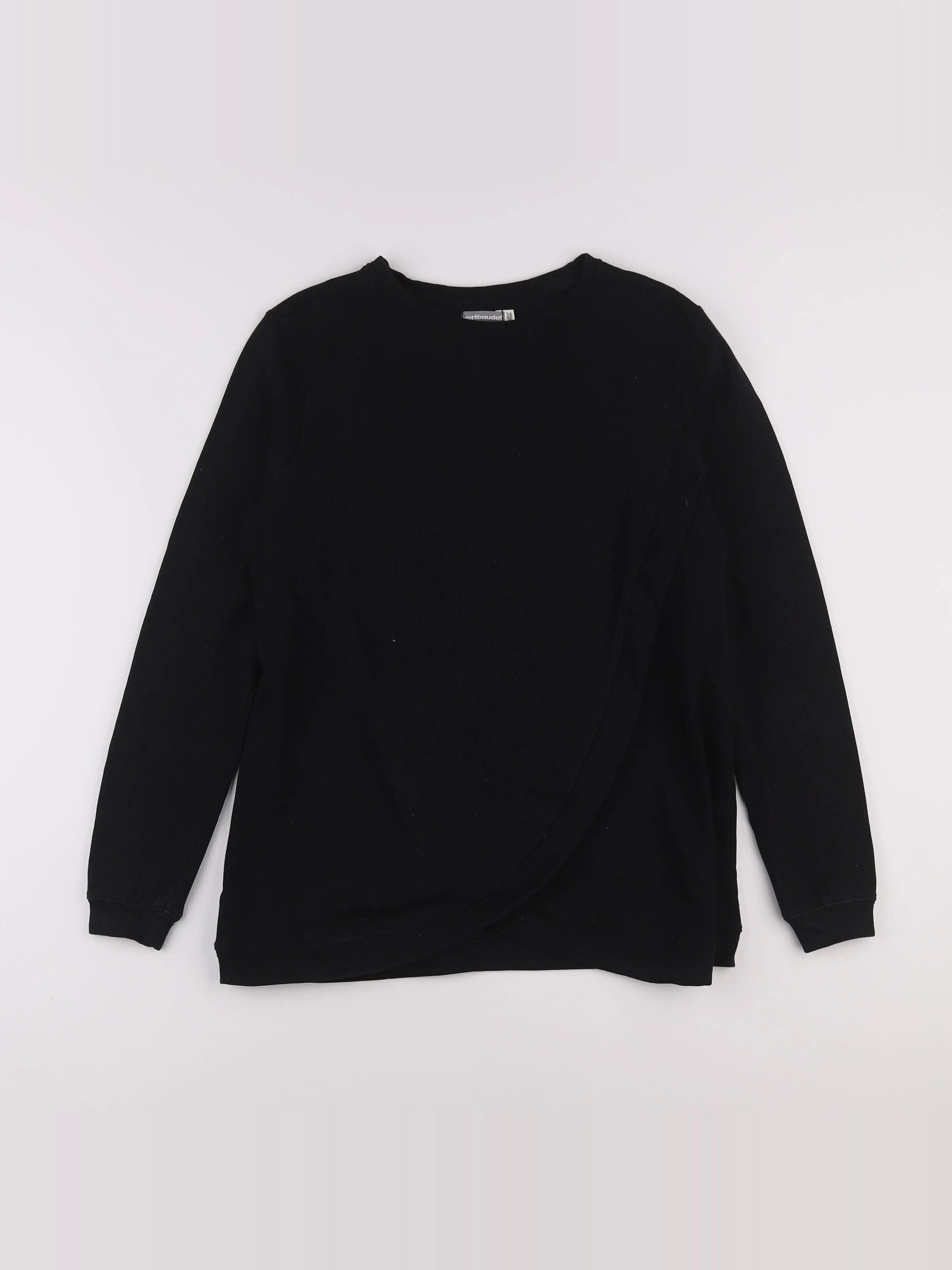 Vertbaudet - sweat grossesse noir - 34 à 36
