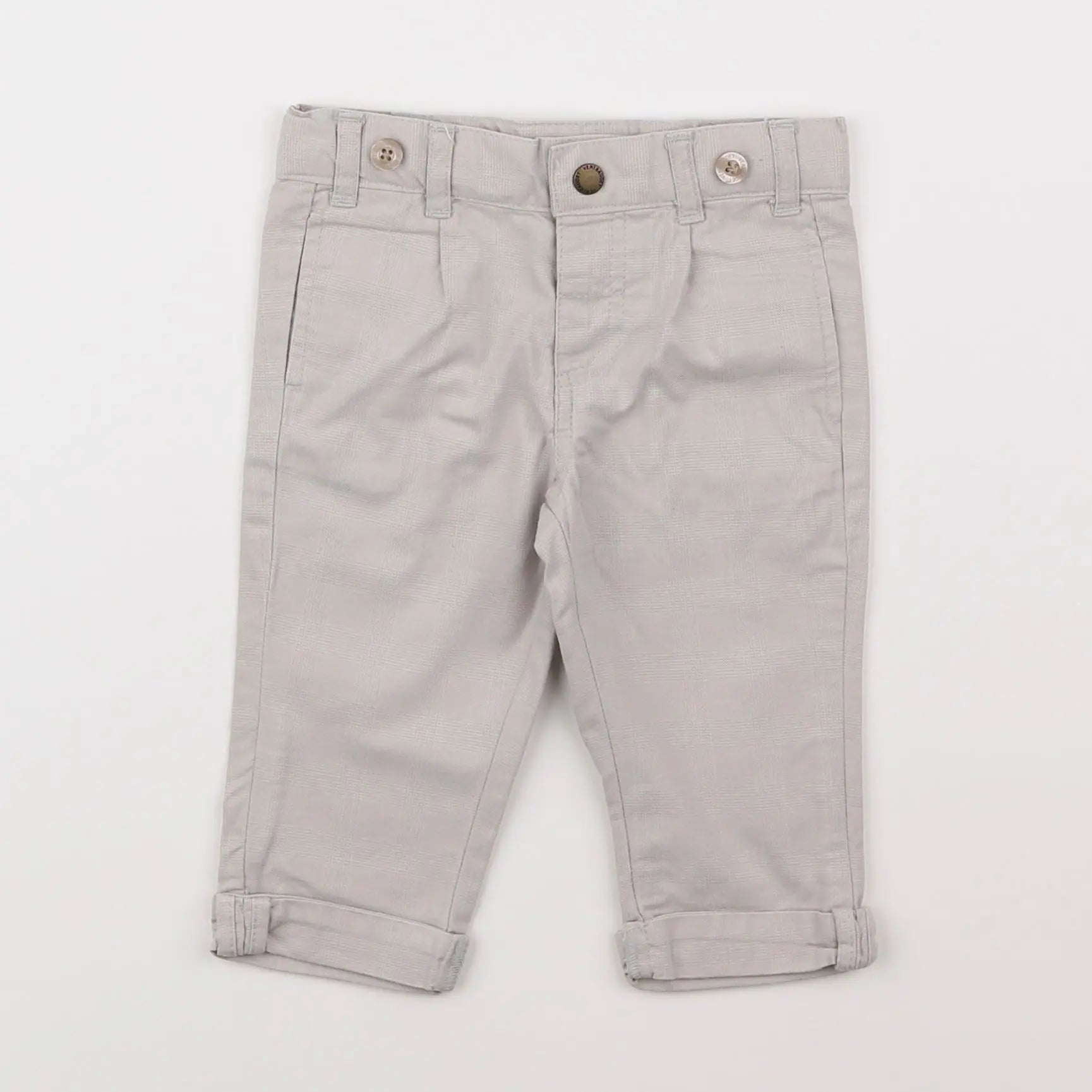 Vertbaudet - pantalon gris - 6 mois