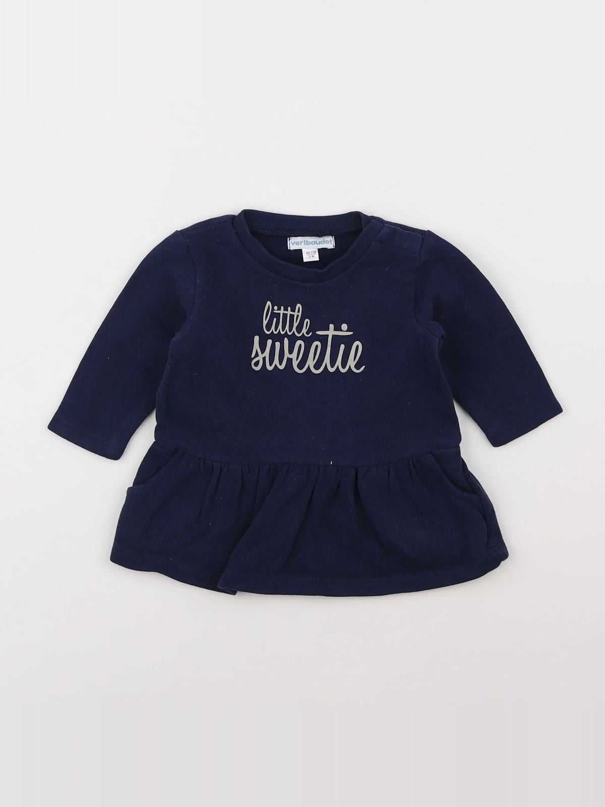 Vertbaudet - robe bleu - 3 mois