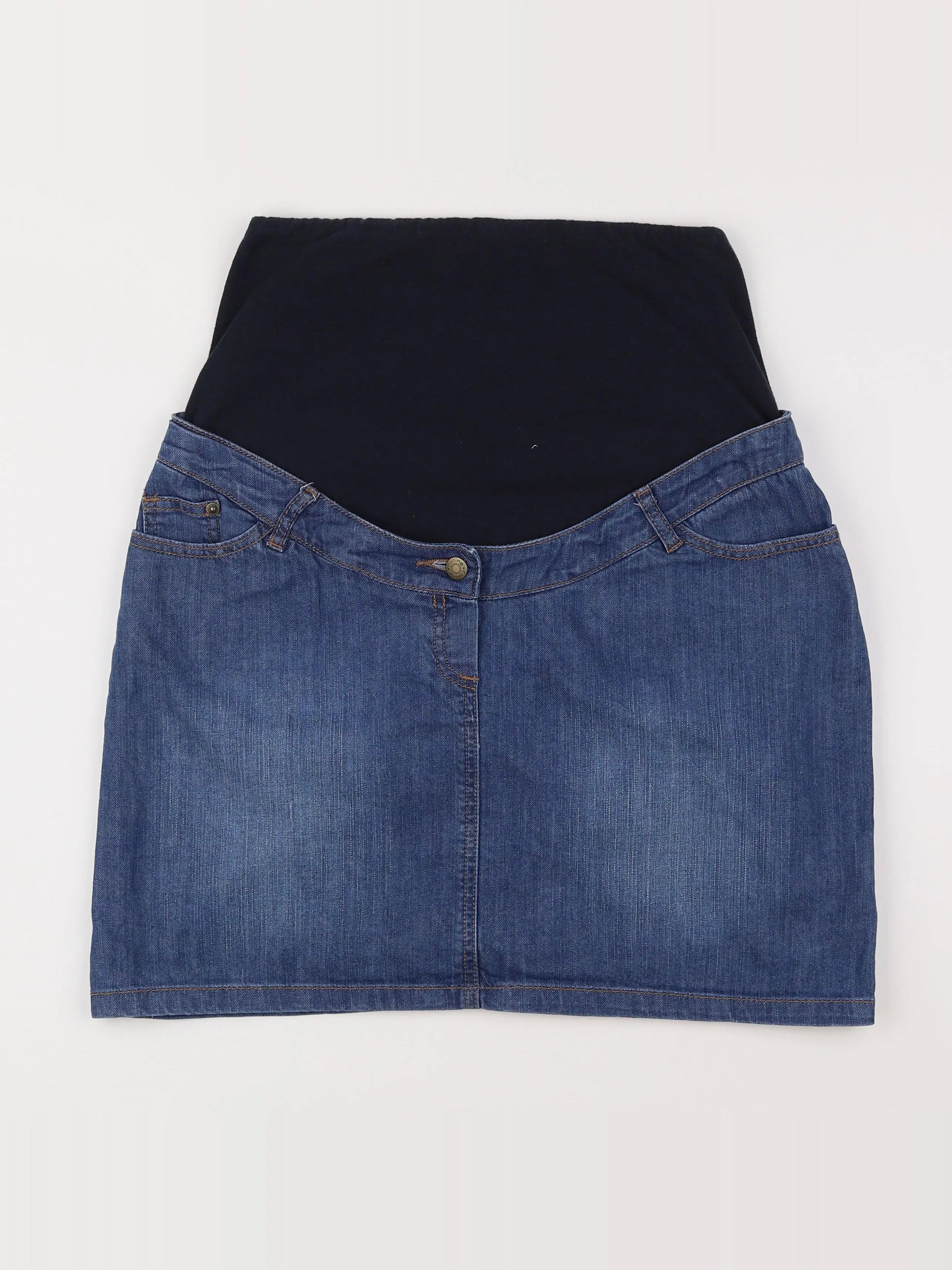 Vertbaudet - jupe grossesse bleu - 40