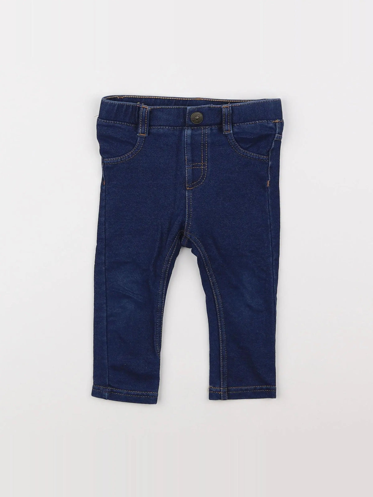H&M - jegging bleu - 6/9 mois