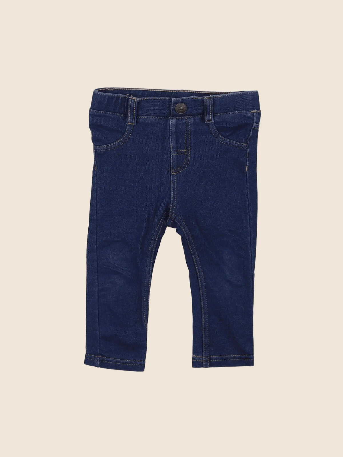 H&M - jegging bleu - 6/9 mois