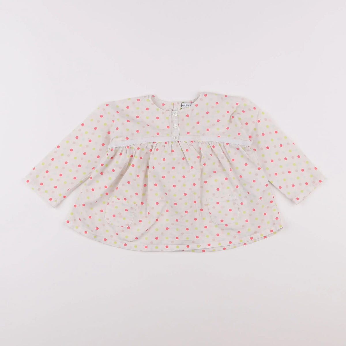 Vertbaudet - blouse multicolore - 12 mois