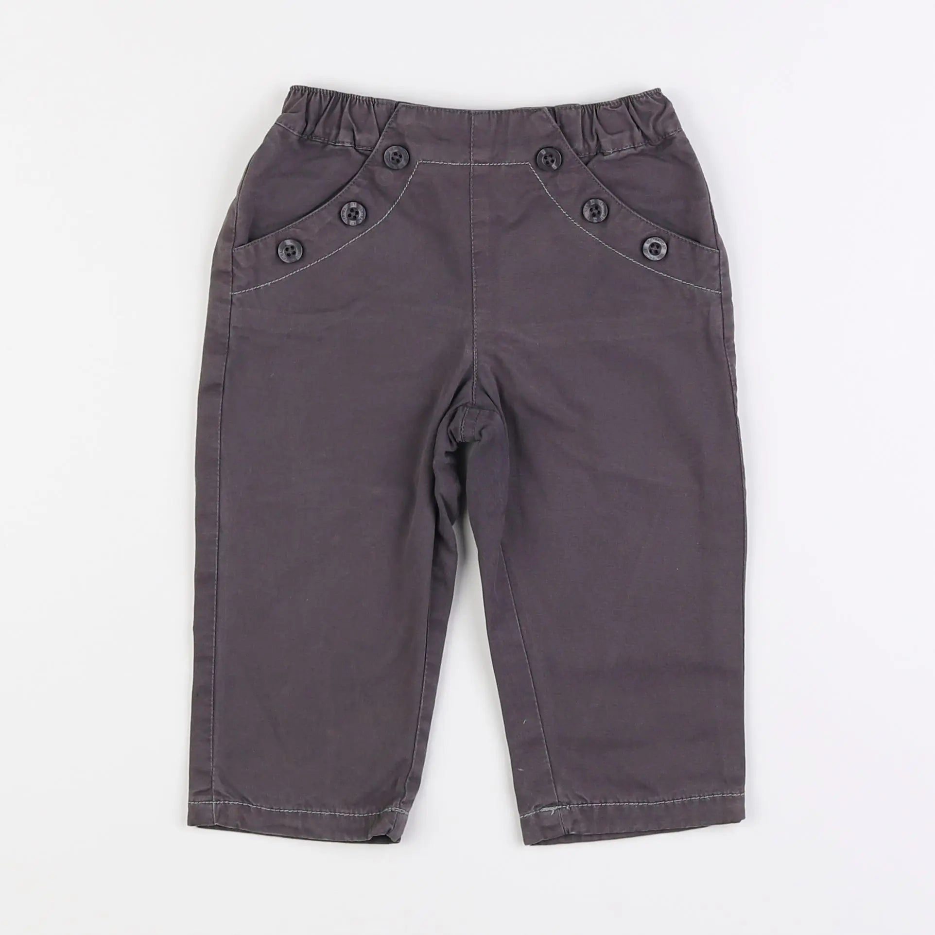 Vertbaudet - pantalon gris - 18 mois