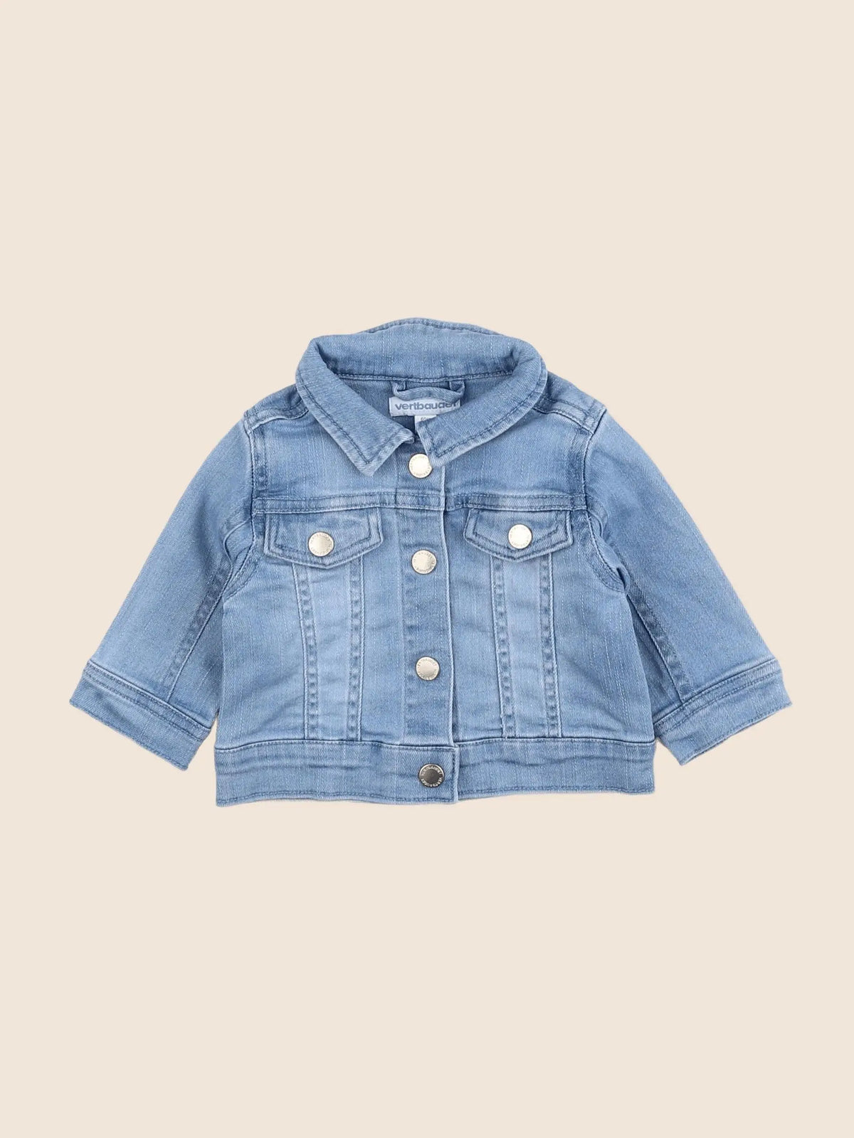 Vertbaudet - veste bleu - 3 mois