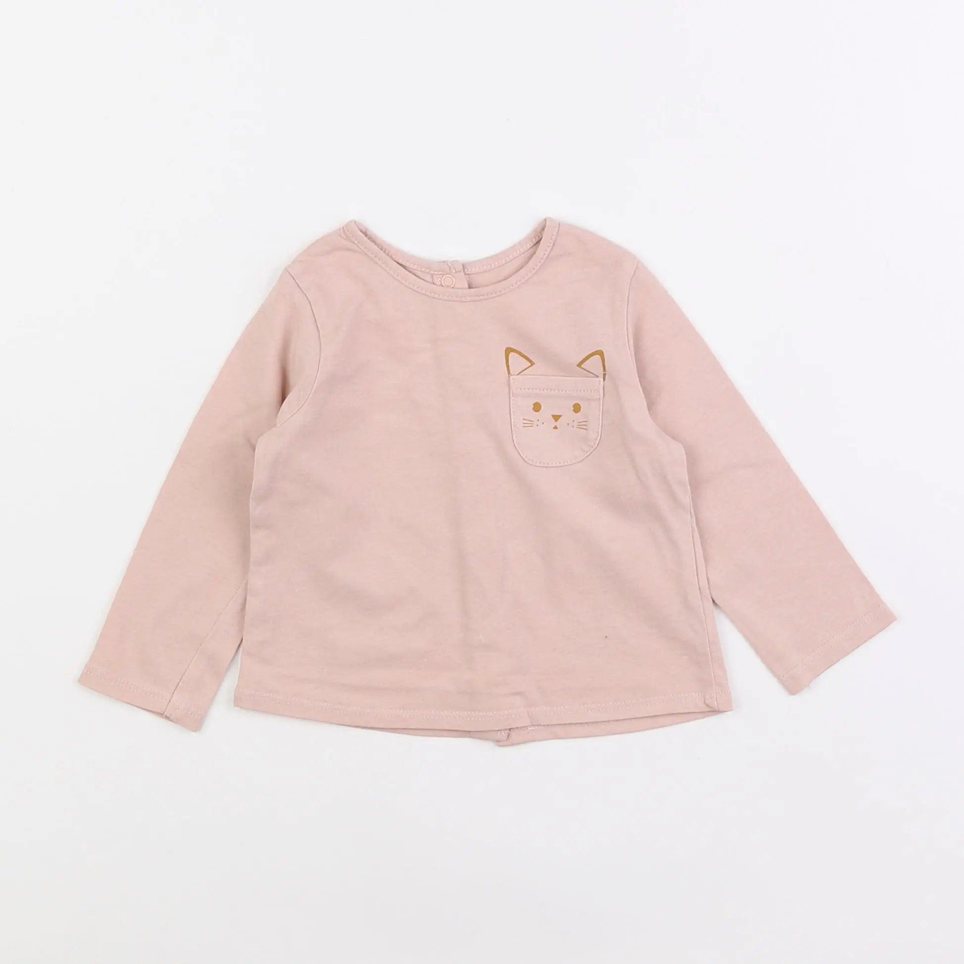 Vertbaudet - tee-shirt rose - 6 mois