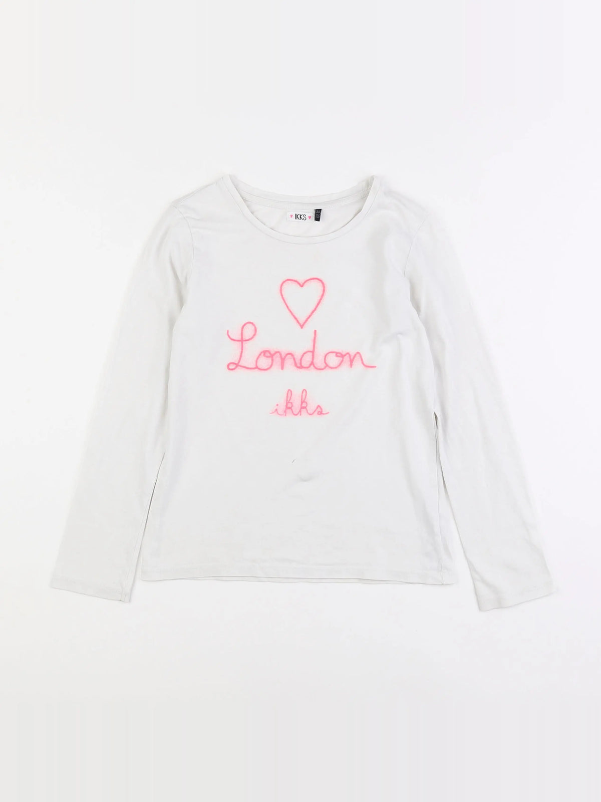 IKKS - tee-shirt blanc - 8 ans