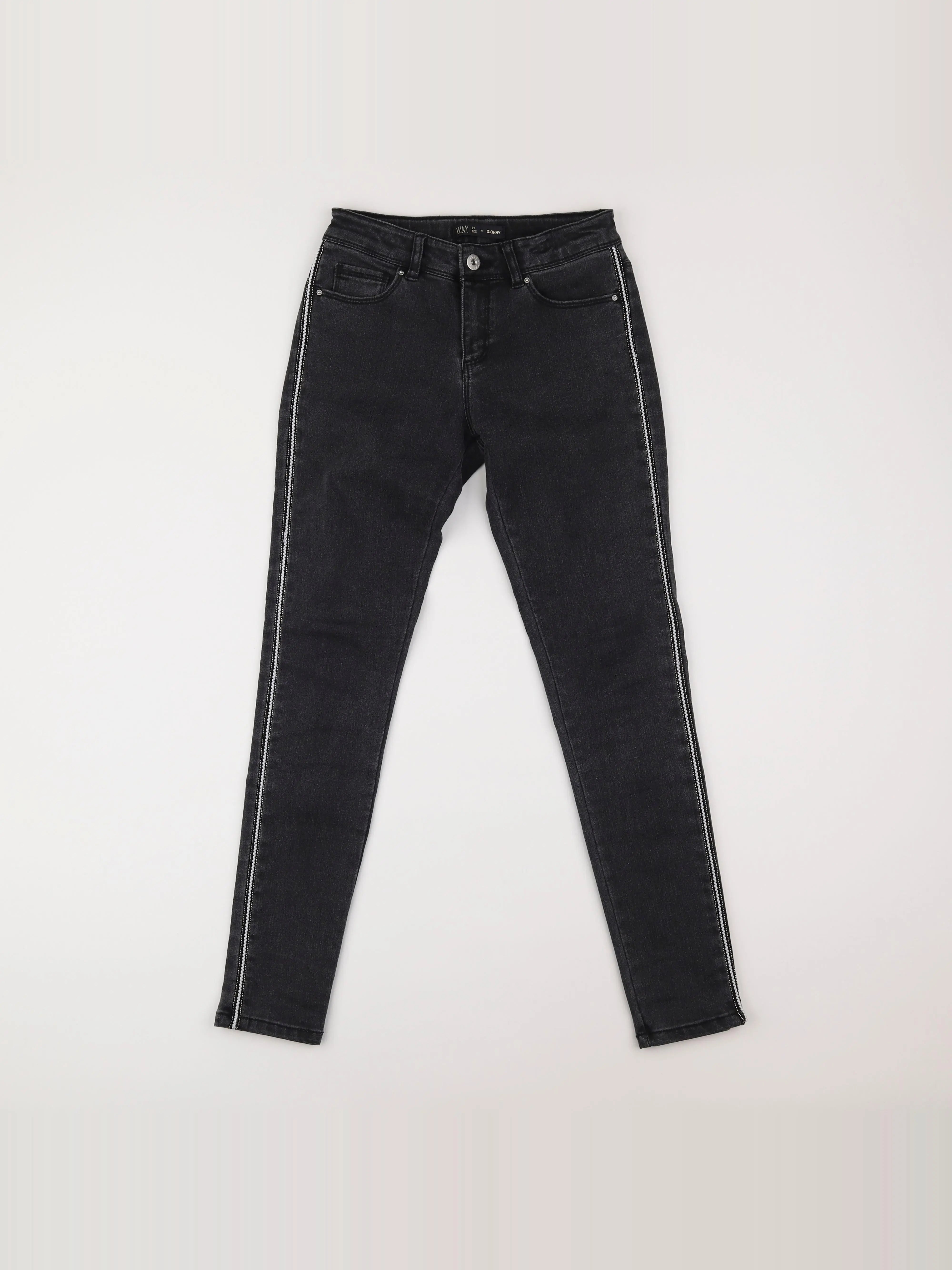 IKKS - jean gris - 12 ans