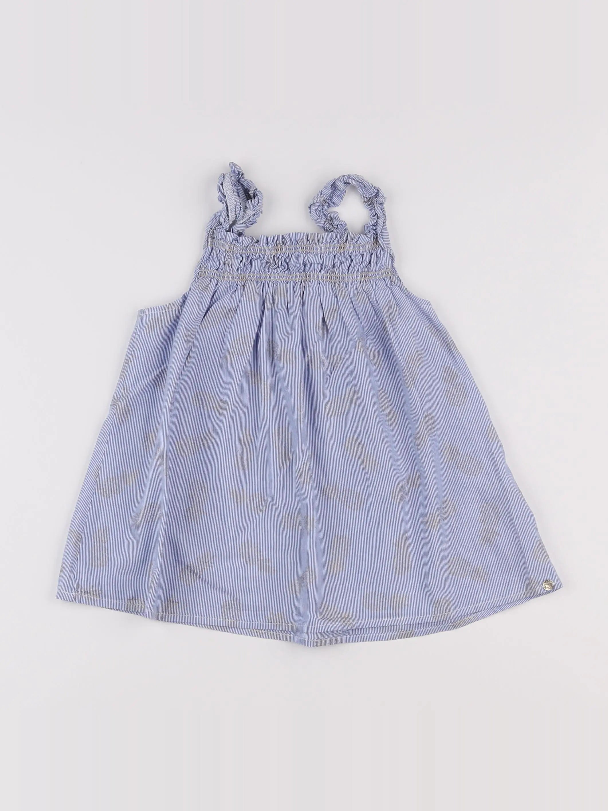 IKKS - blouse bleu - 8 ans