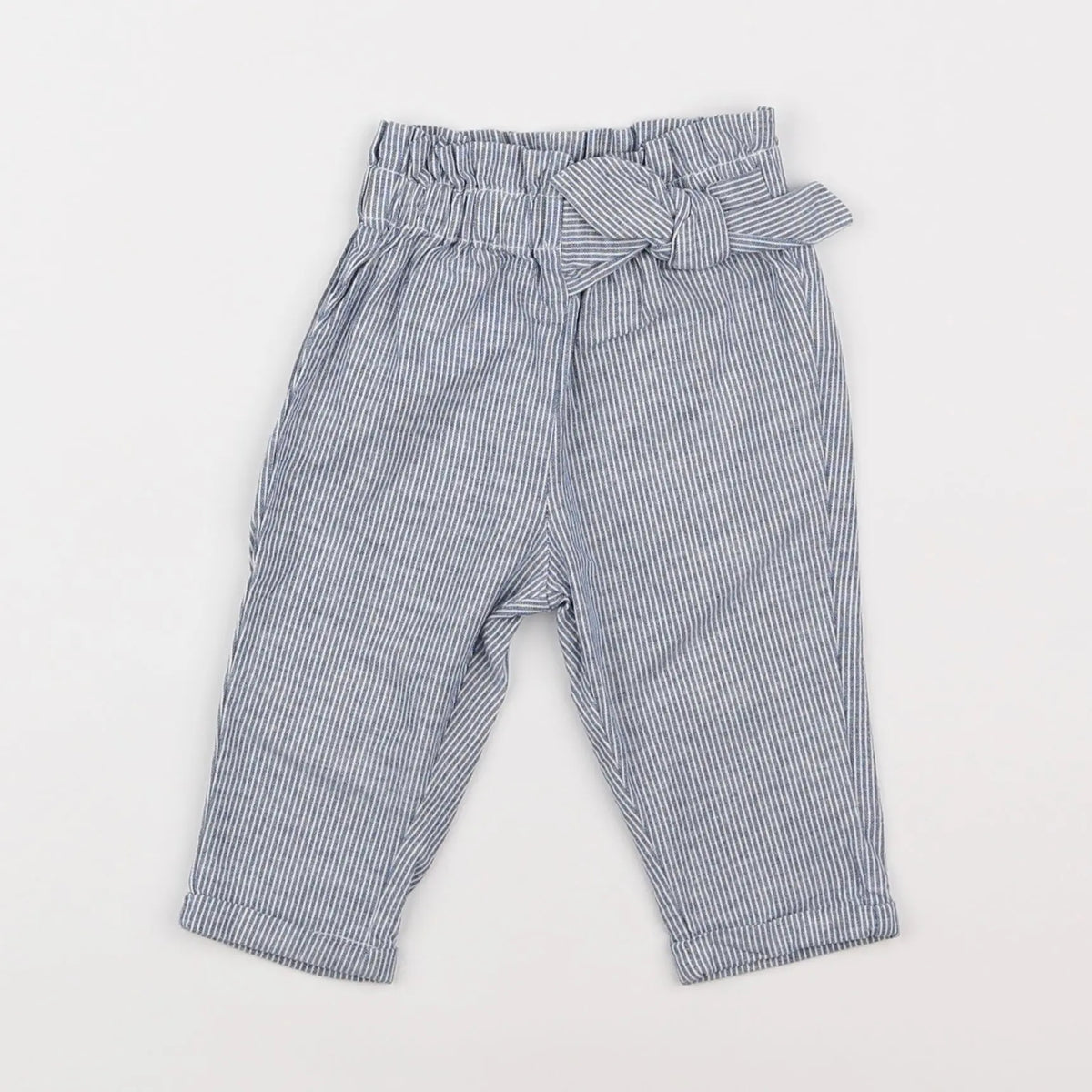 Vertbaudet - pantalon bleu - 6 mois