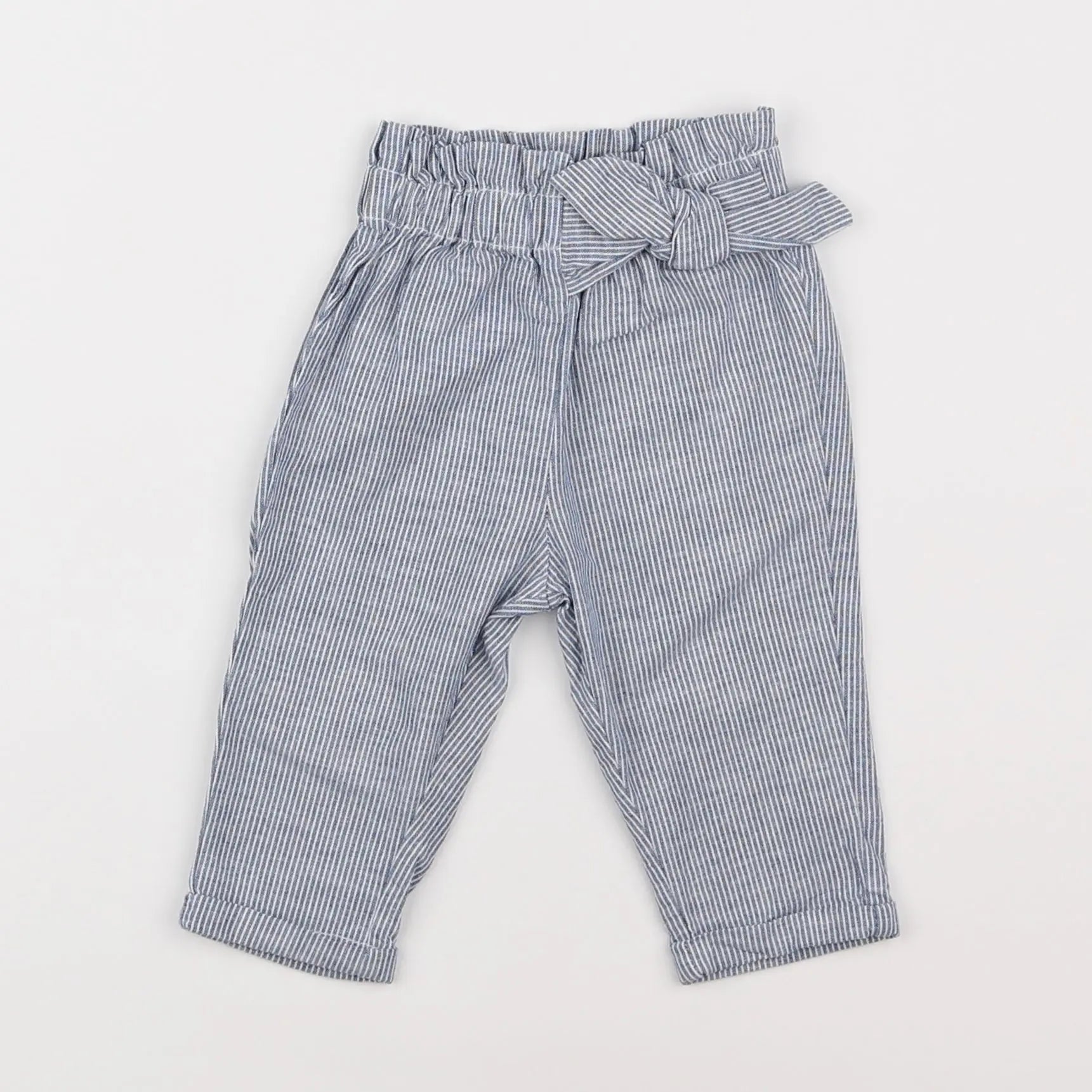 Vertbaudet - pantalon bleu - 6 mois