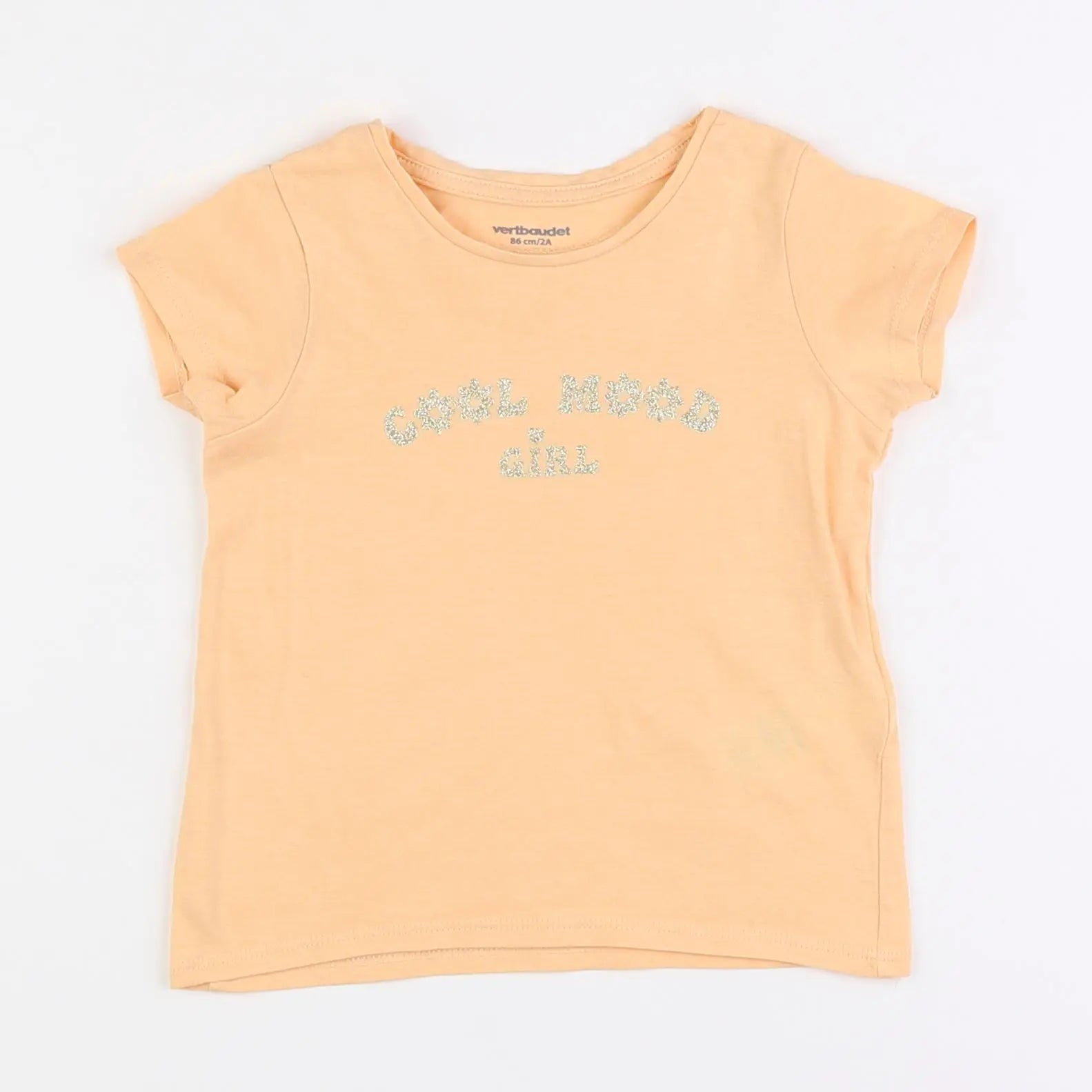 Vertbaudet - tee-shirt orange - 2 ans