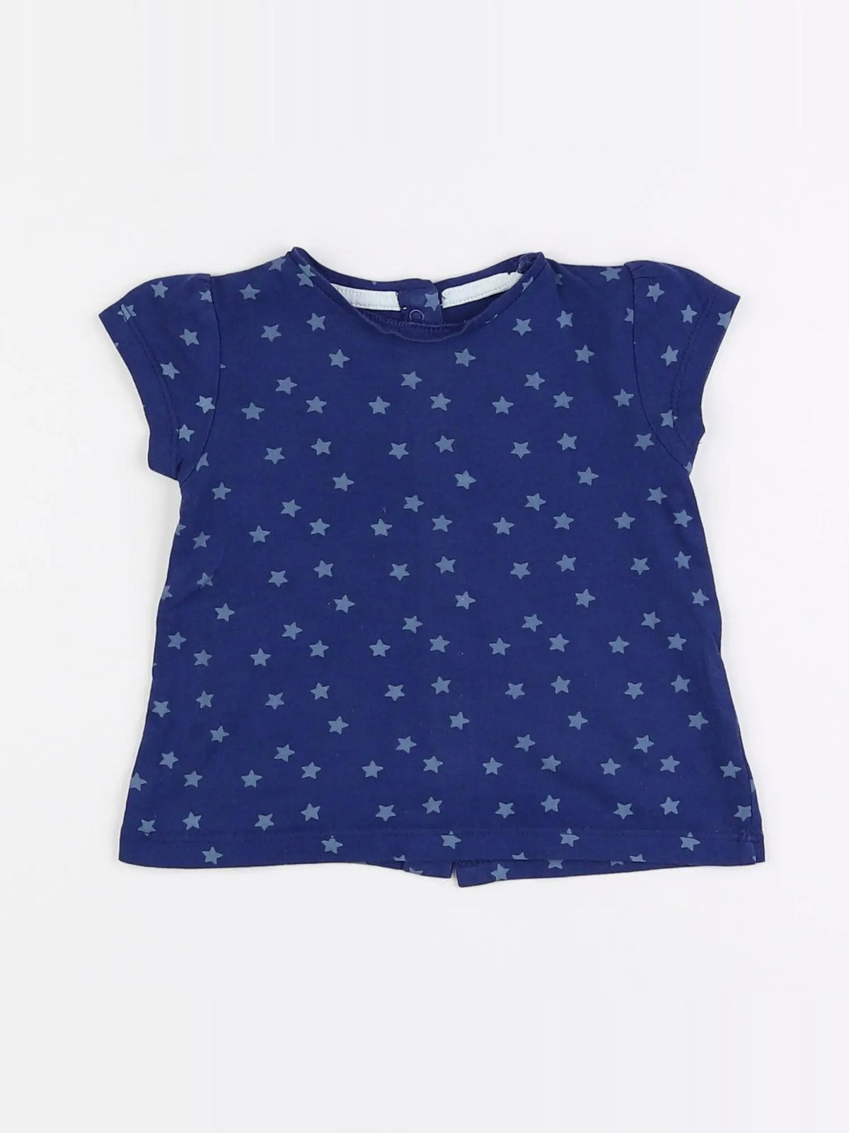 Vertbaudet - tee-shirt bleu - 6 mois