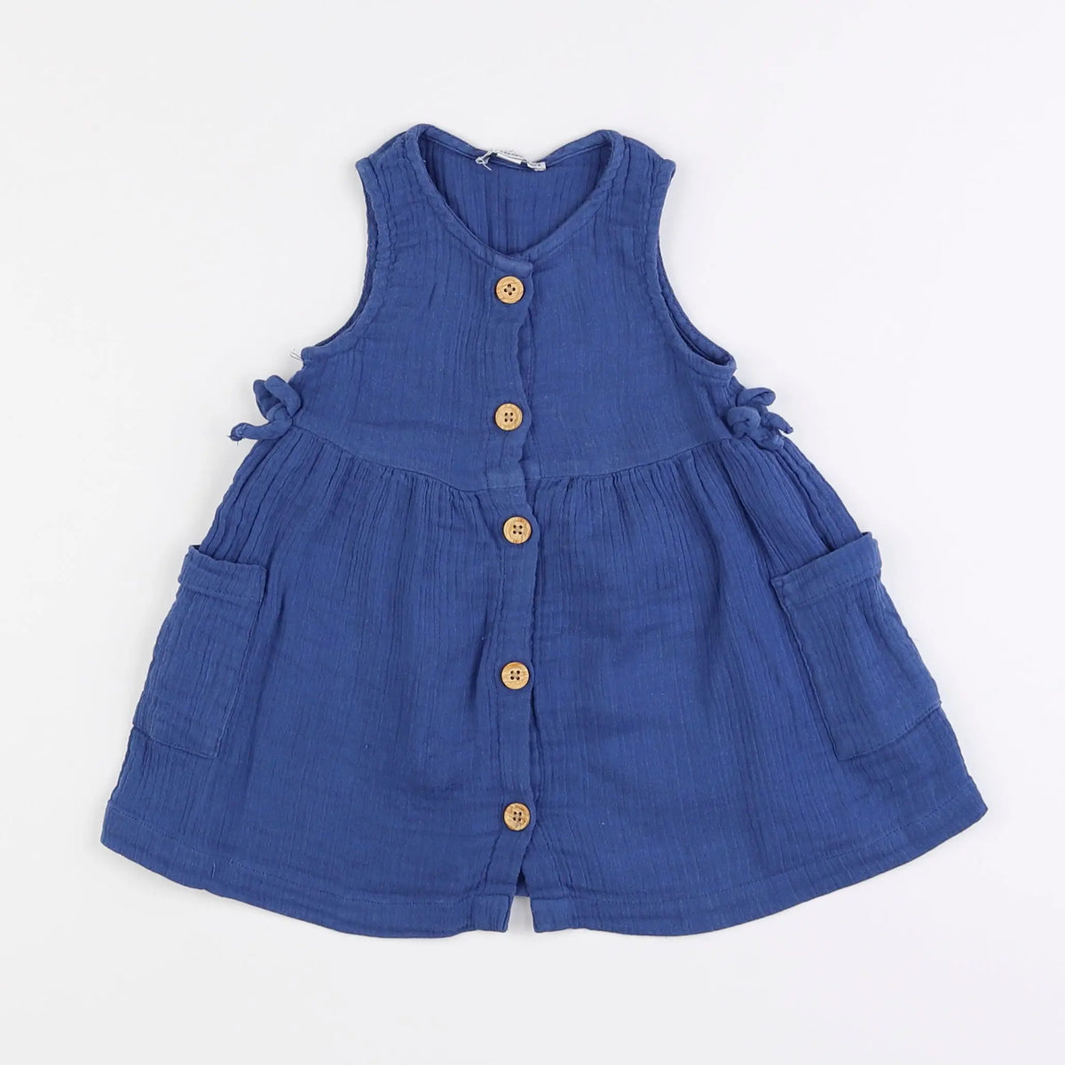 Vertbaudet - robe bleu - 18 mois