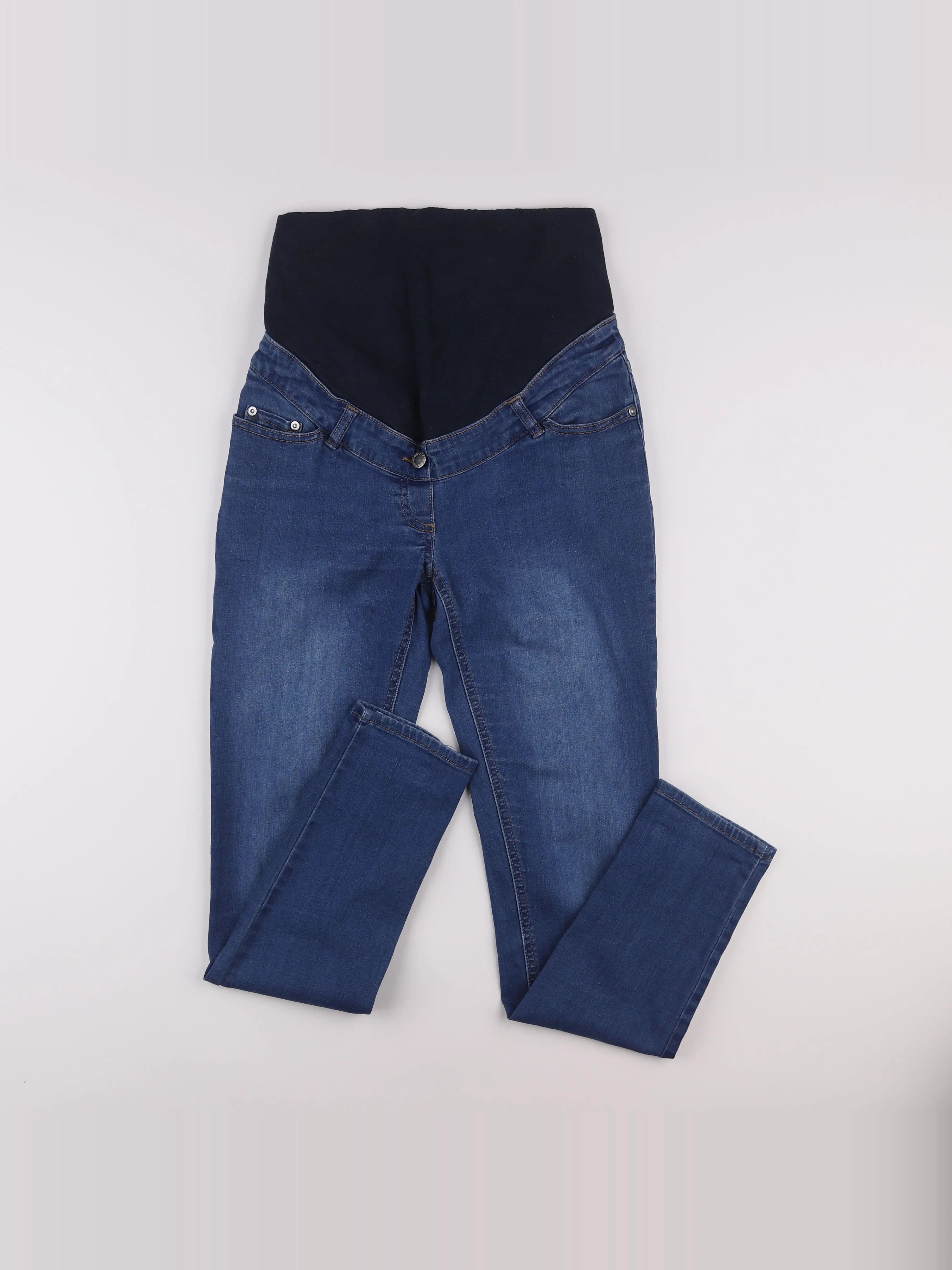 Vertbaudet - jean grossesse bleu - 38