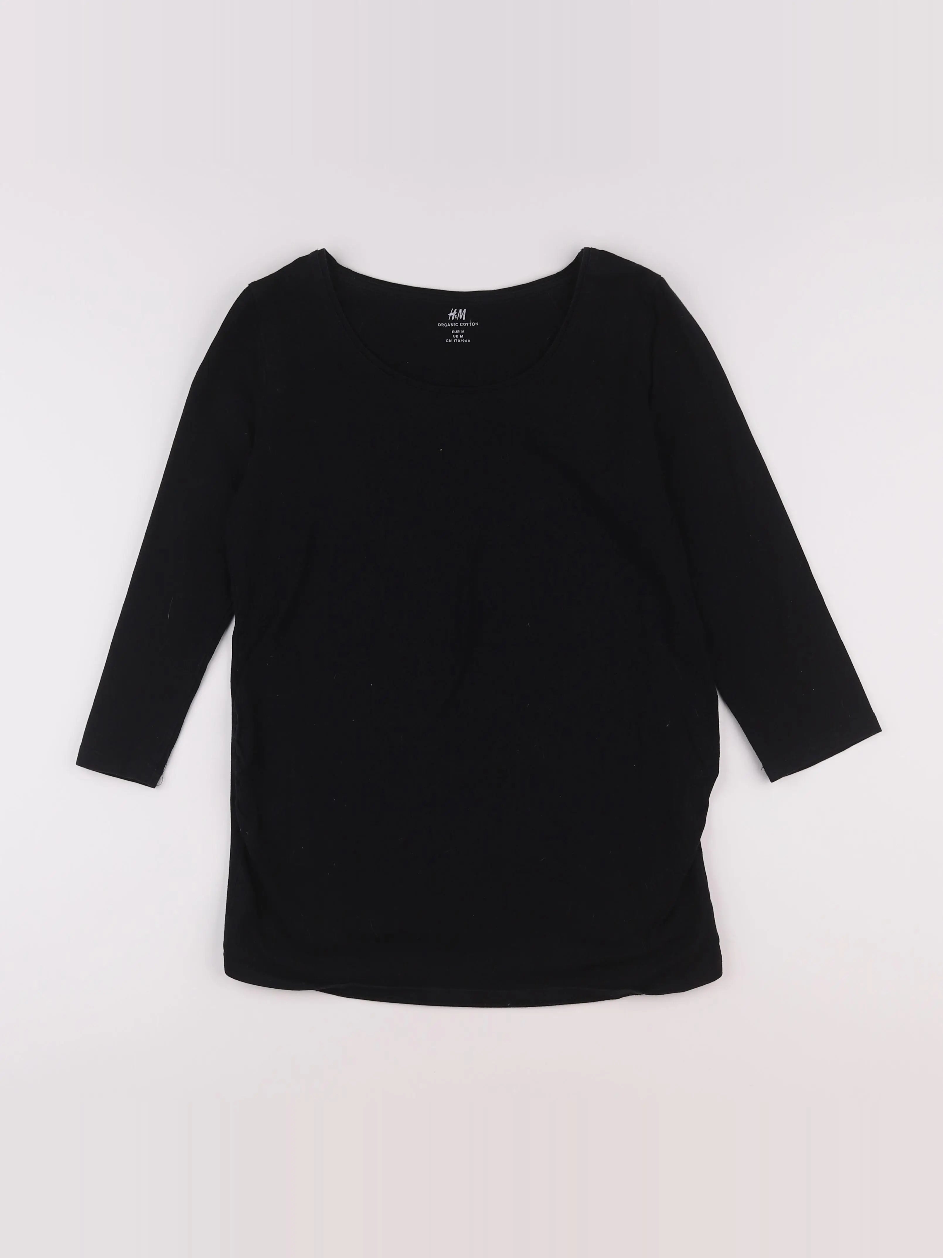 H&M - tee-shirt grossesse noir - 38 à 40
