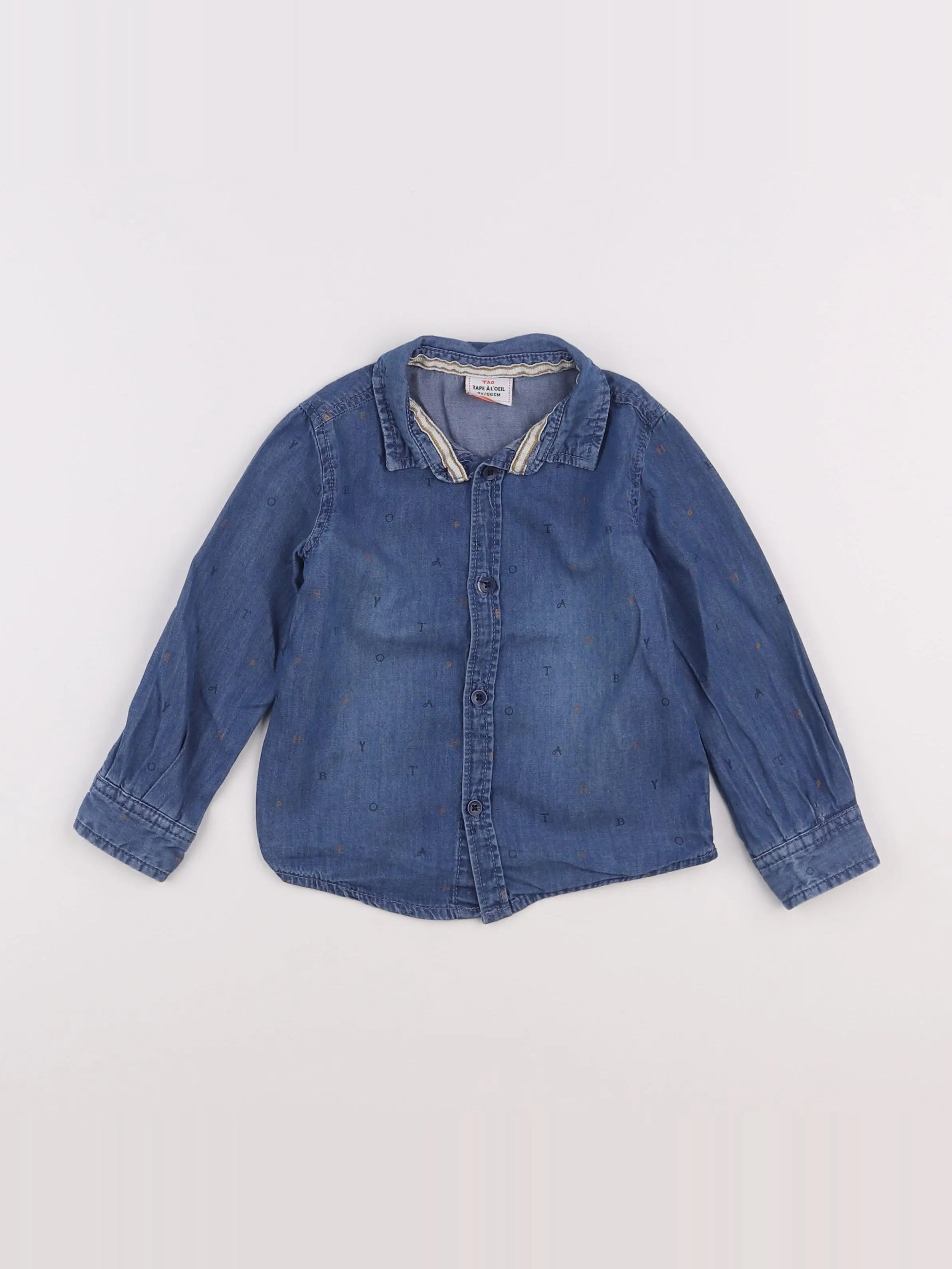 Tape à l'oeil - chemise bleu - 2 ans
