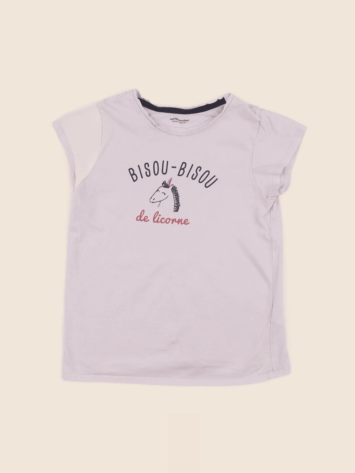Vertbaudet - tee-shirt rose - 8 ans