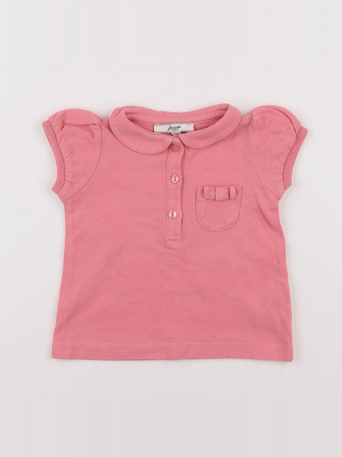 Jacadi - polo rose - 6 mois