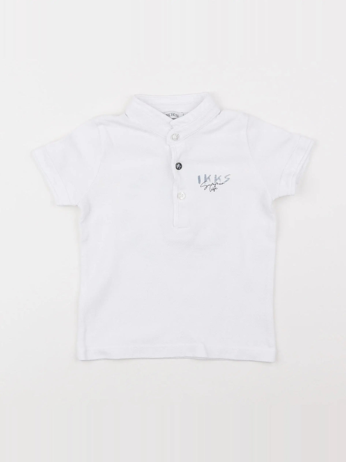 IKKS - polo blanc - 12 mois