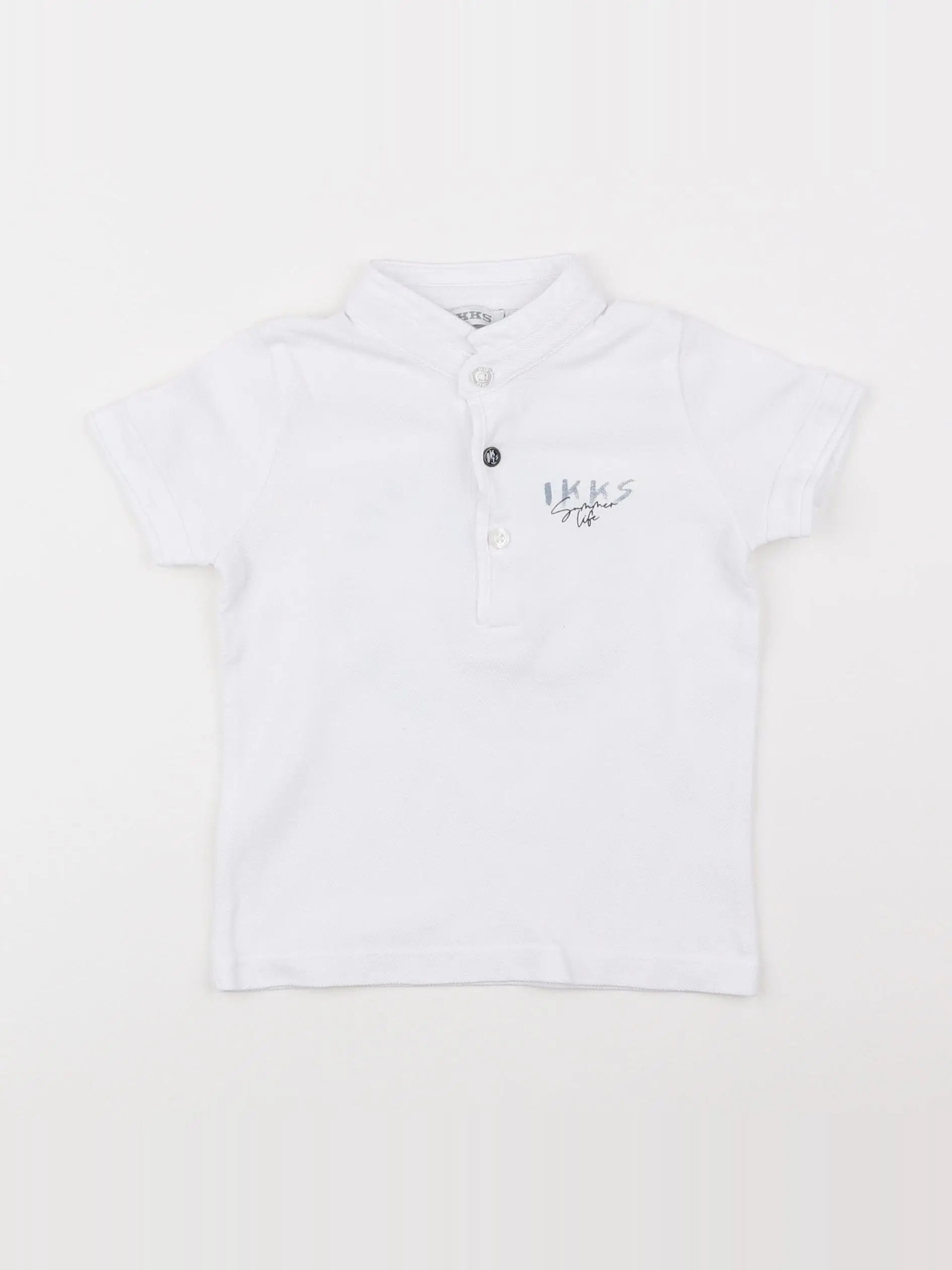 IKKS - polo blanc - 12 mois