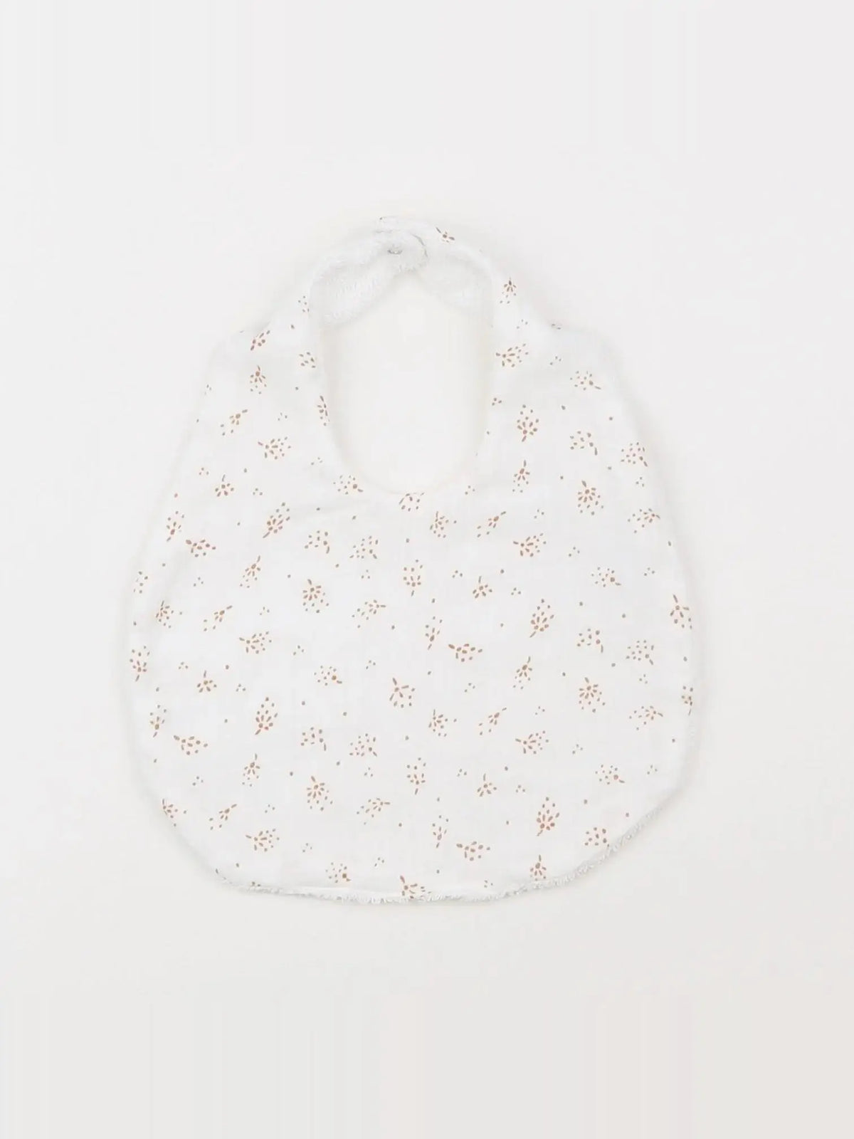 GABRIELLE PARIS - bavoir blanc étincelle miel - 0/12 mois