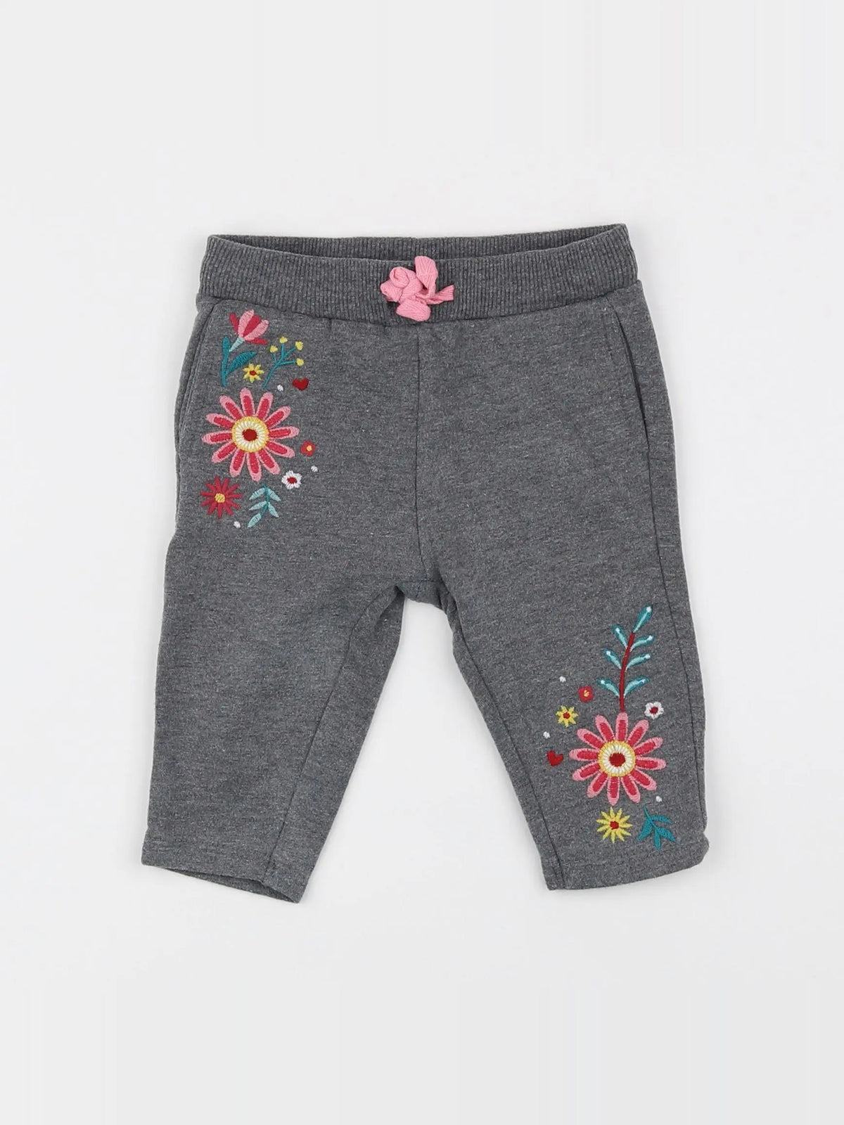 H&M - pantalon gris - 3/6 mois