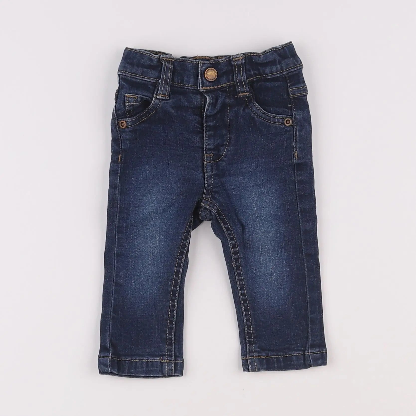 Vertbaudet - jean bleu - 3 mois