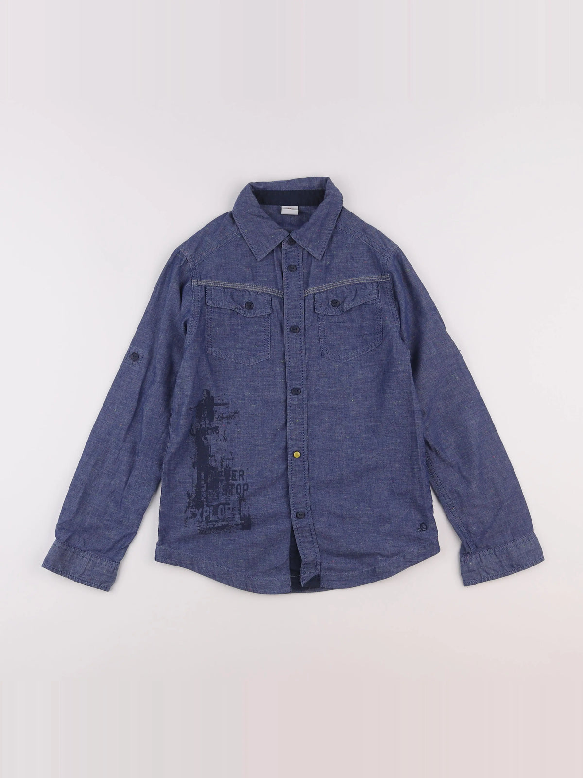 s.Oliver - chemise bleu - 8 ans