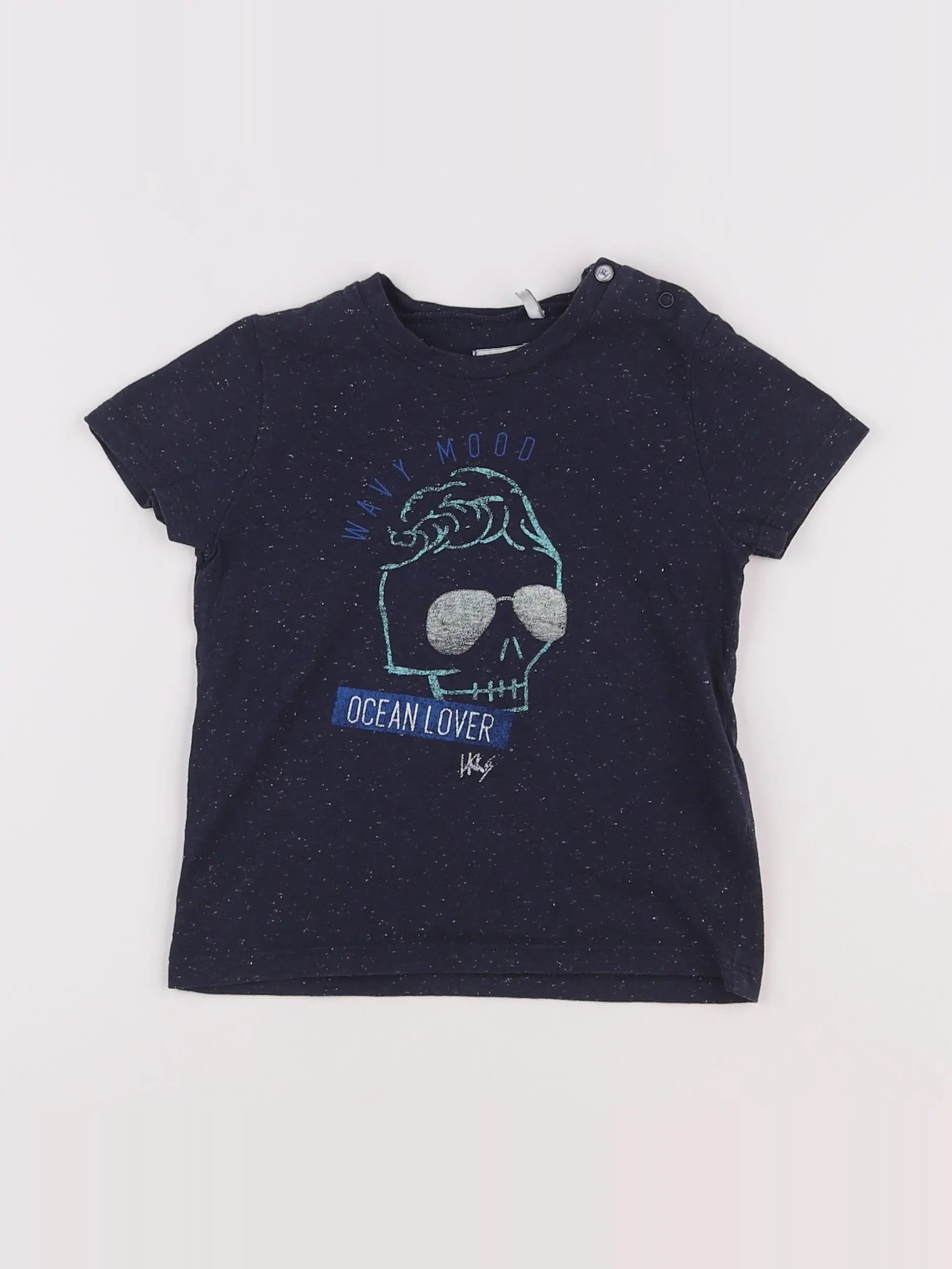 IKKS - tee-shirt bleu - 18 mois