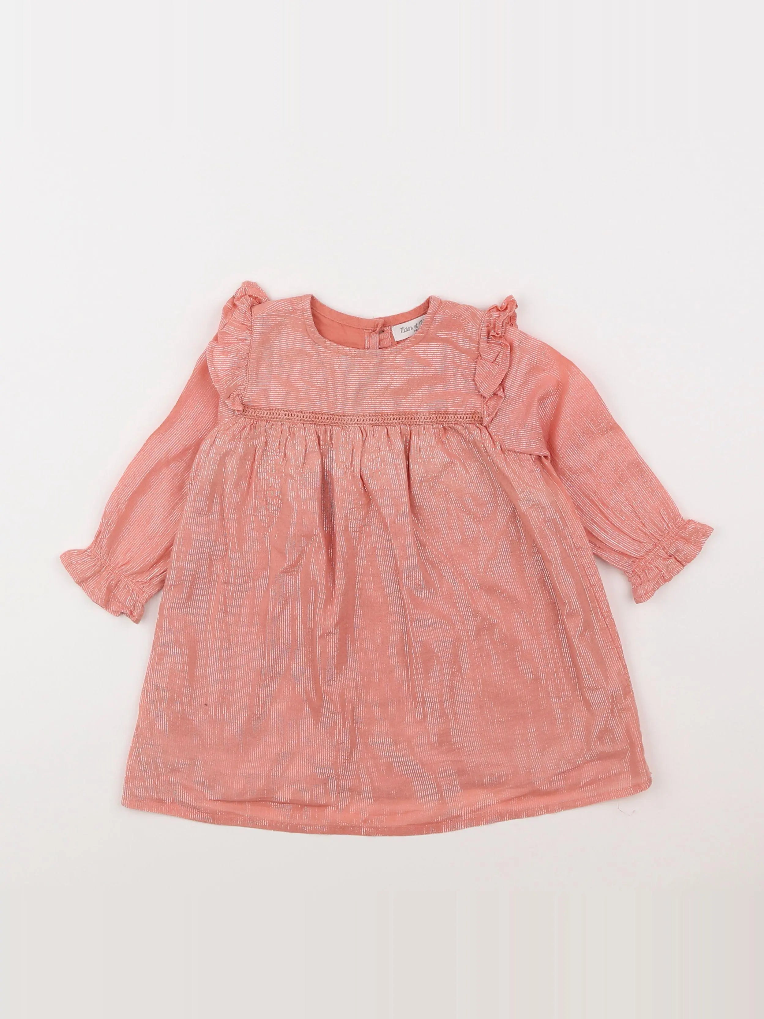 Eden & Victor - robe rose - 12 mois
