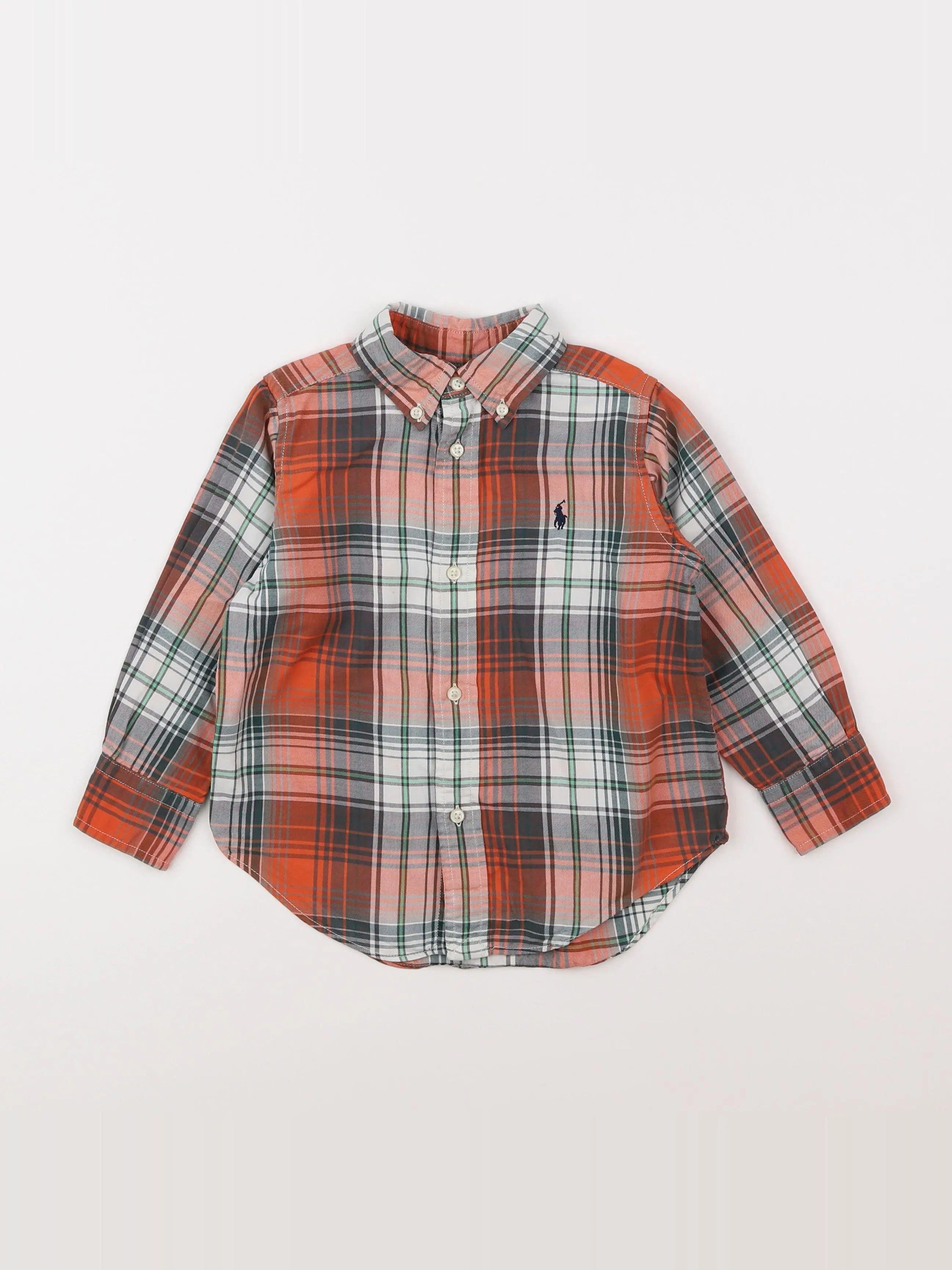 Ralph Lauren - chemise orange - 2 ans