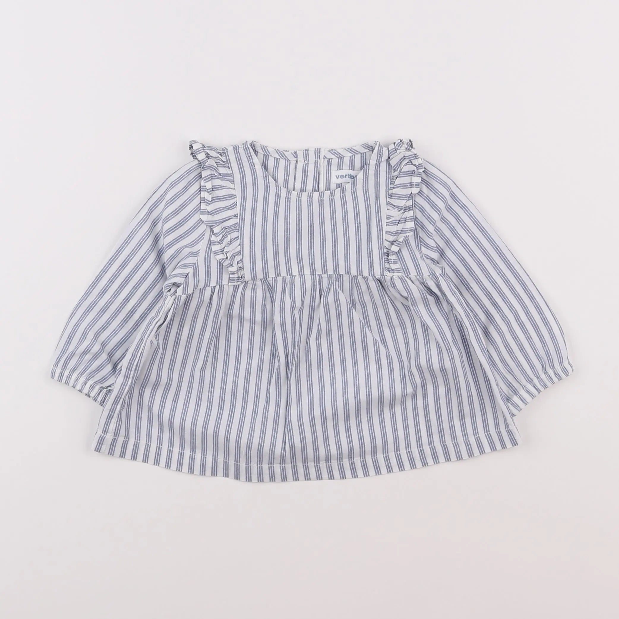 Vertbaudet - blouse bleu - 6 mois