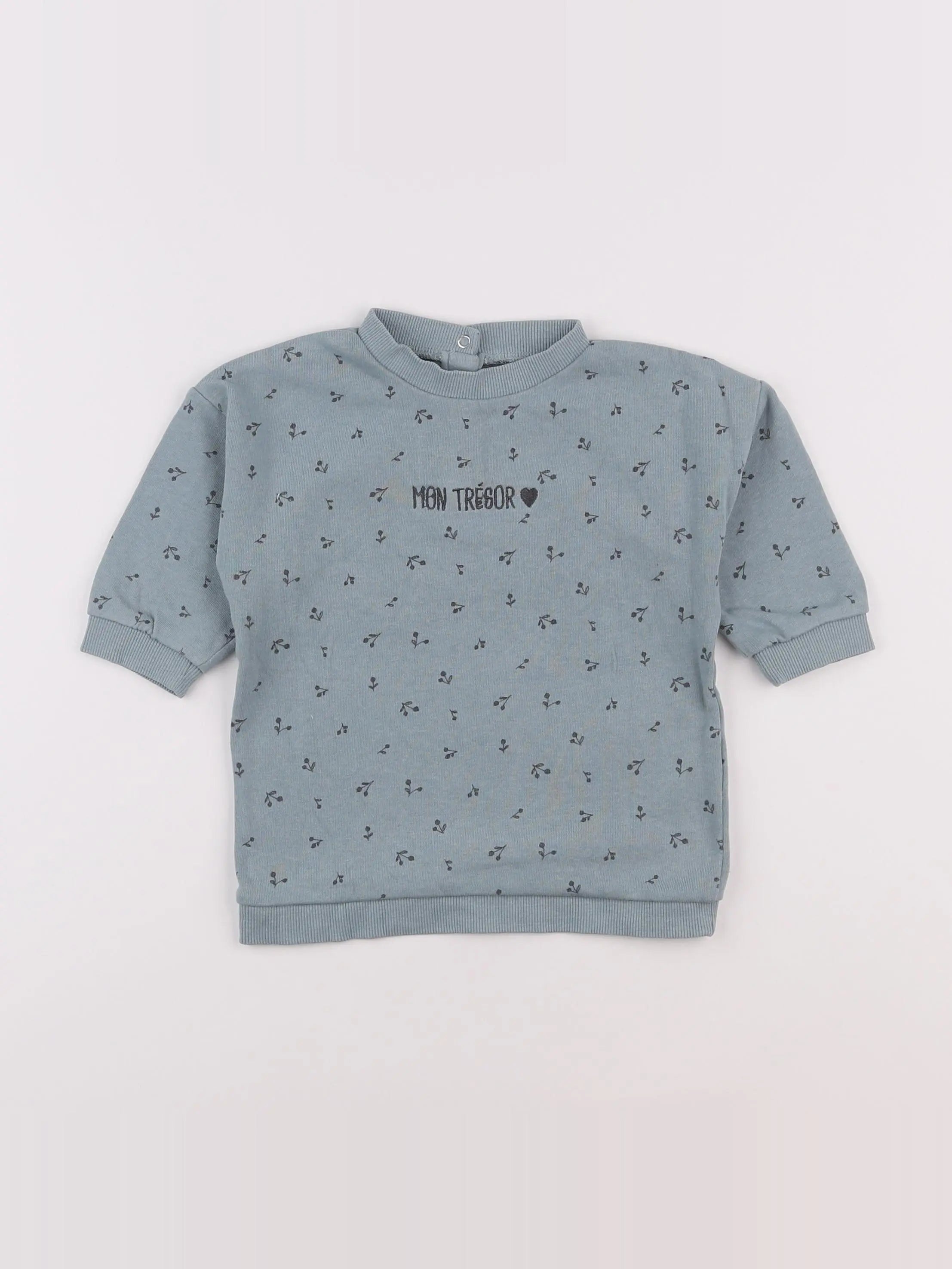 Vertbaudet - robe bleu - 12 mois