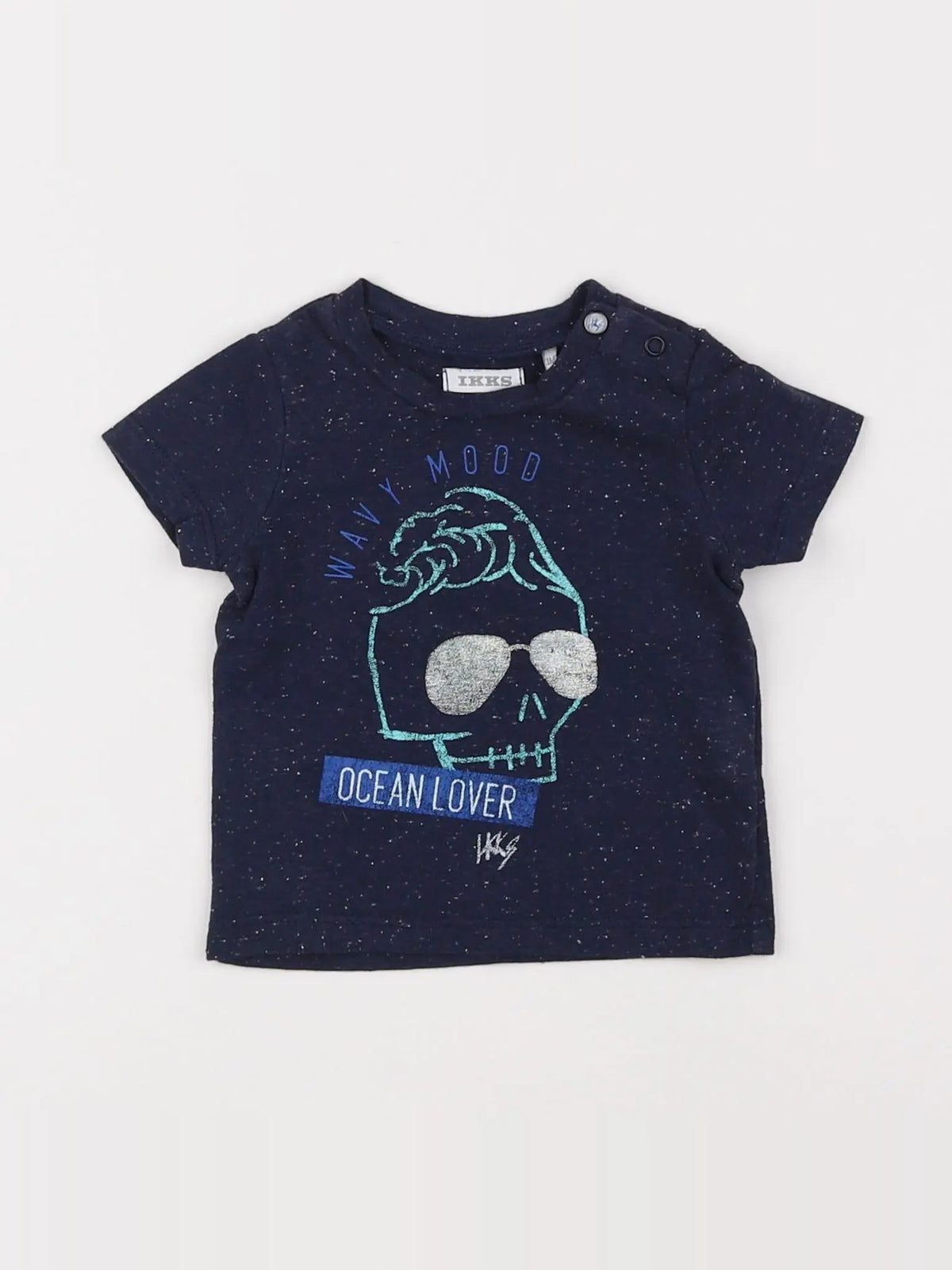 IKKS - tee-shirt bleu - 3 mois