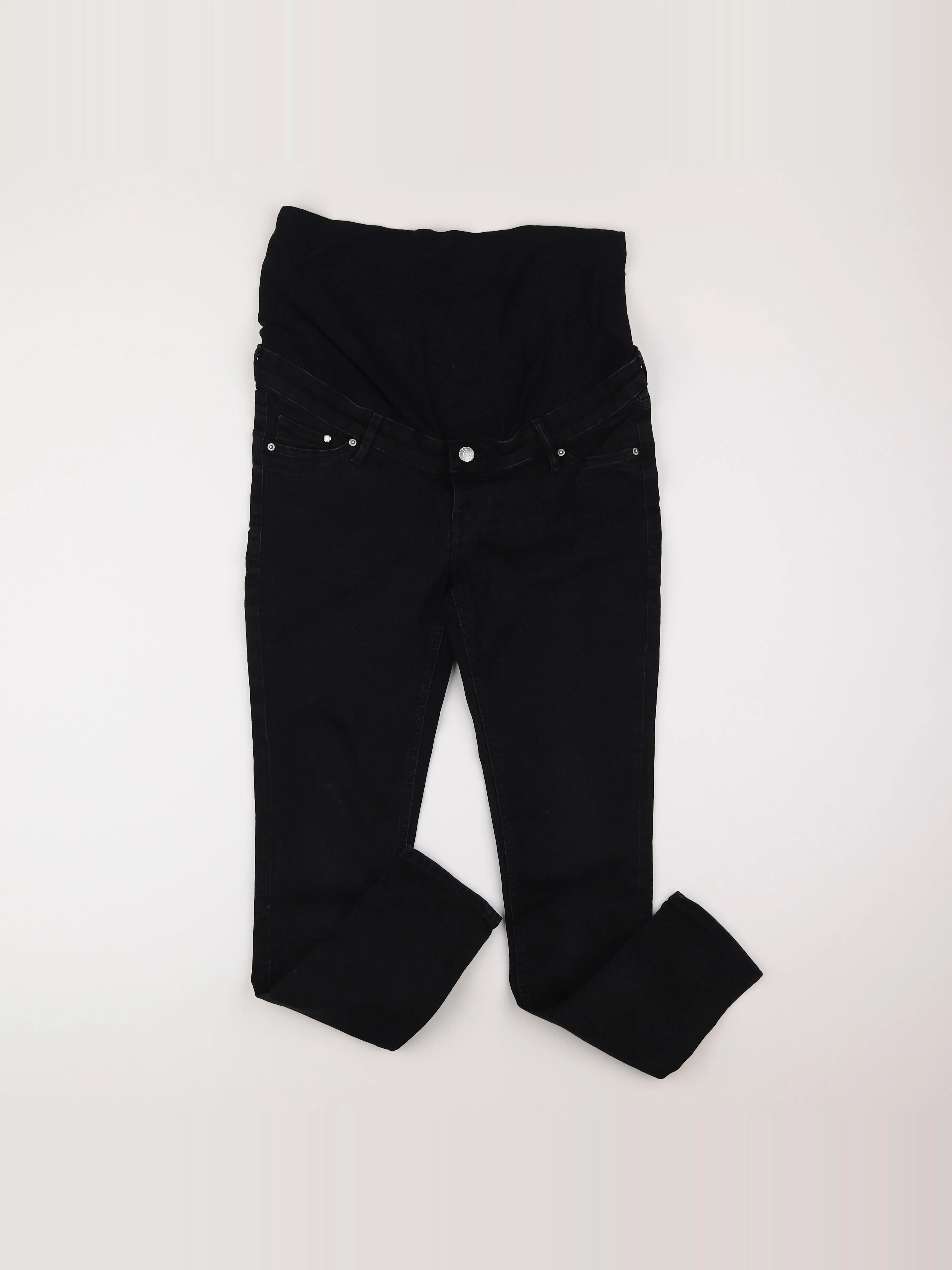 H&M - jean grossesse gris - 38