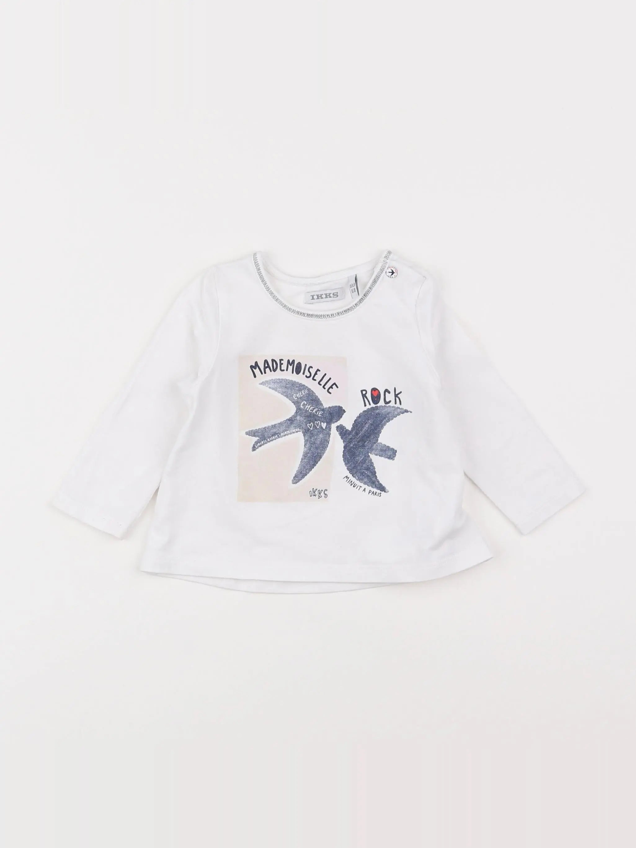 IKKS - tee-shirt blanc - 6 mois