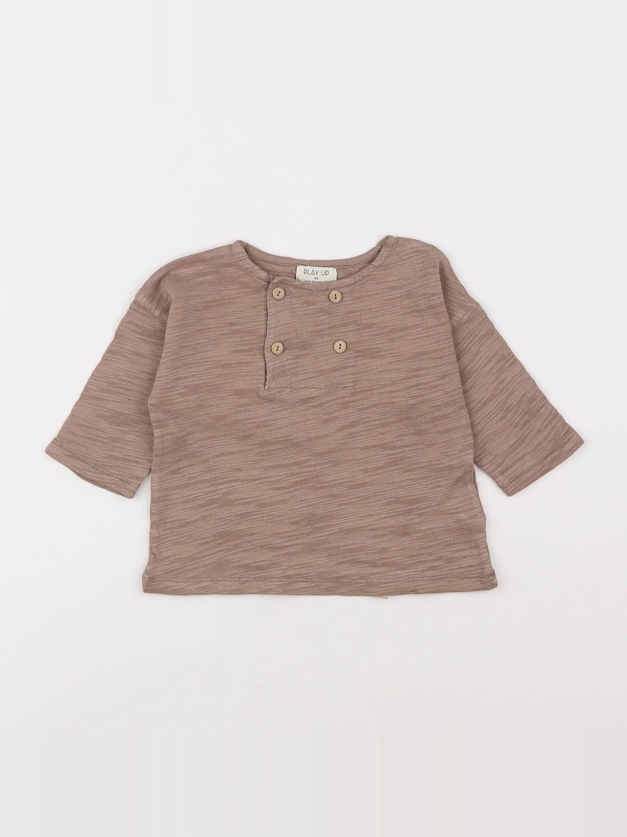 Play Up - tee-shirt marron - 6 mois