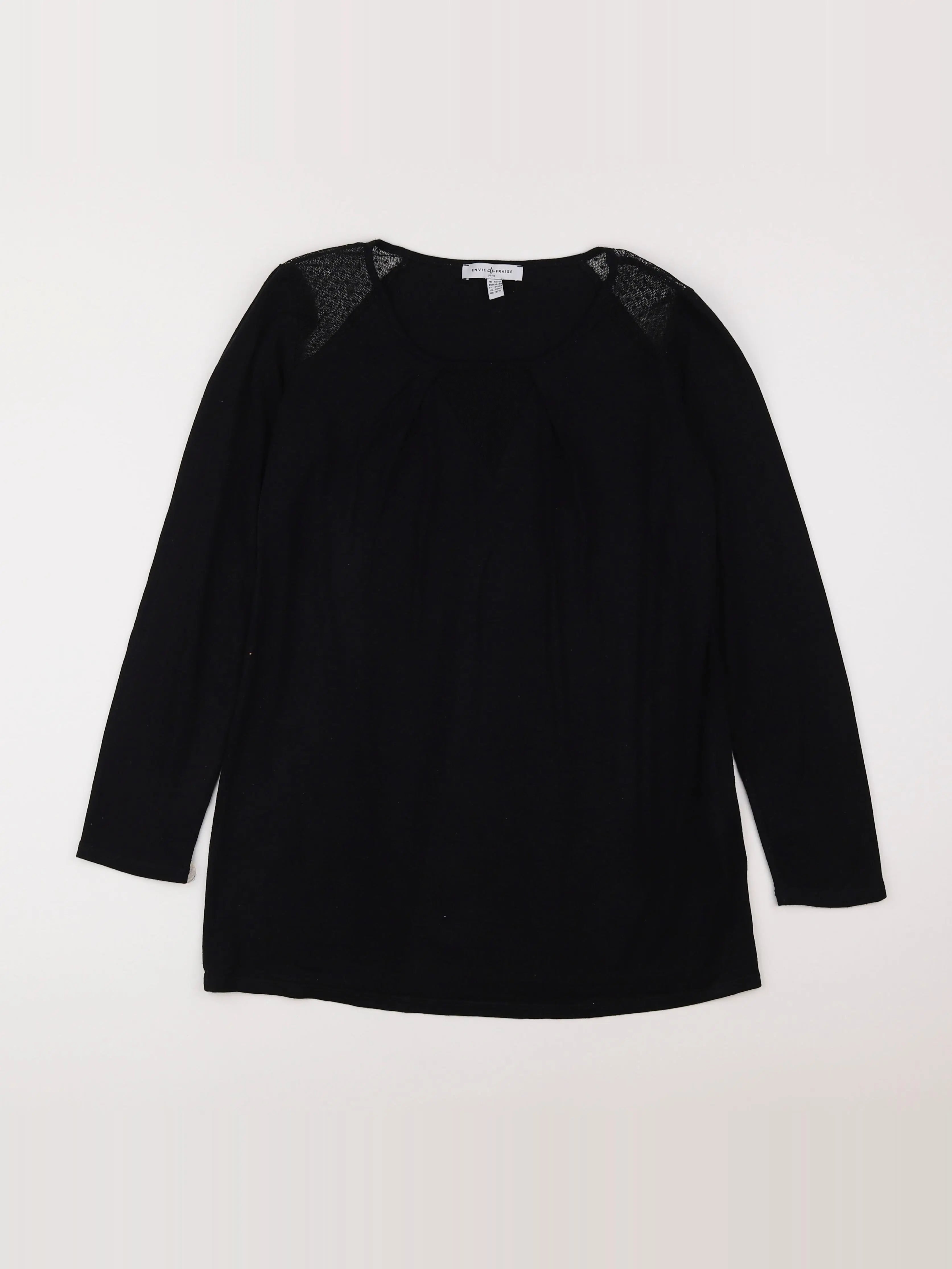 Envie de fraise - tee-shirt grossesse noir - 40 à 42