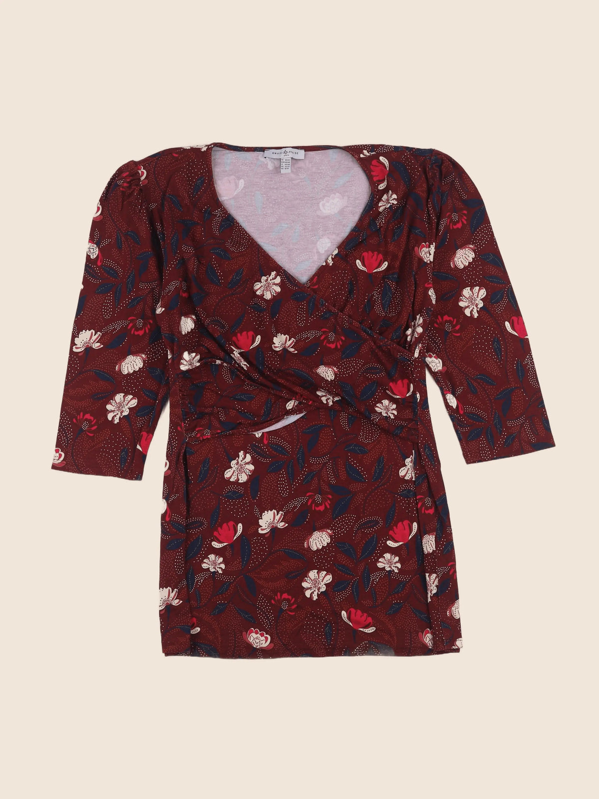 Envie de fraise - blouse grossesse rouge - 40 à 42