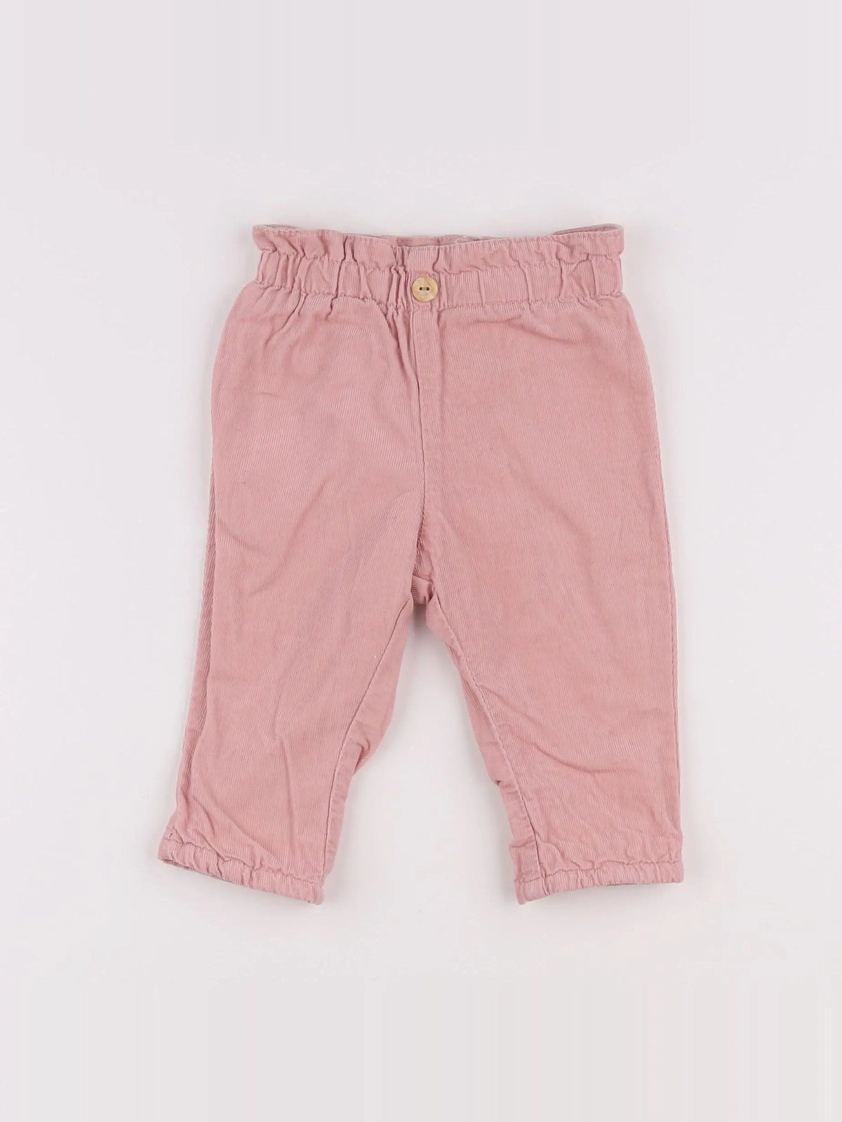 H&M - pantalon doublé rose - 6 mois