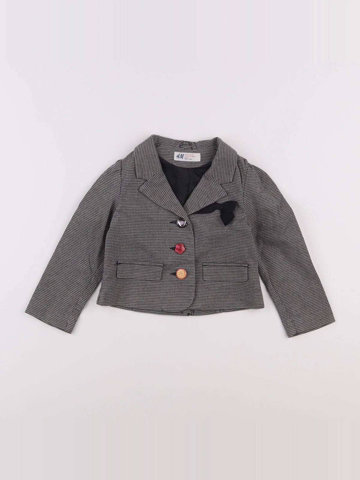 H&M - veste gris - 2/3 ans