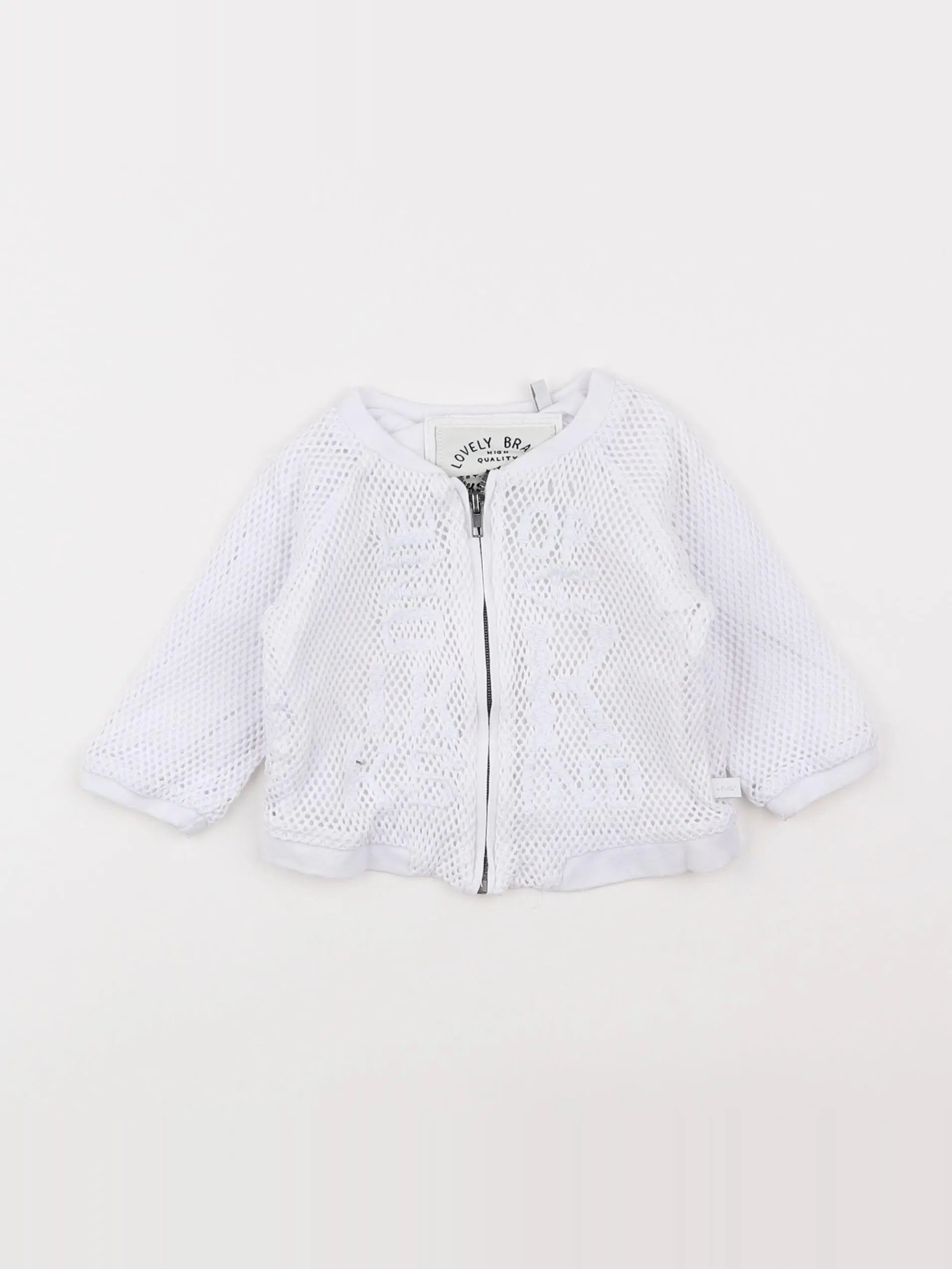 IKKS - veste doublé blanc - 6 mois